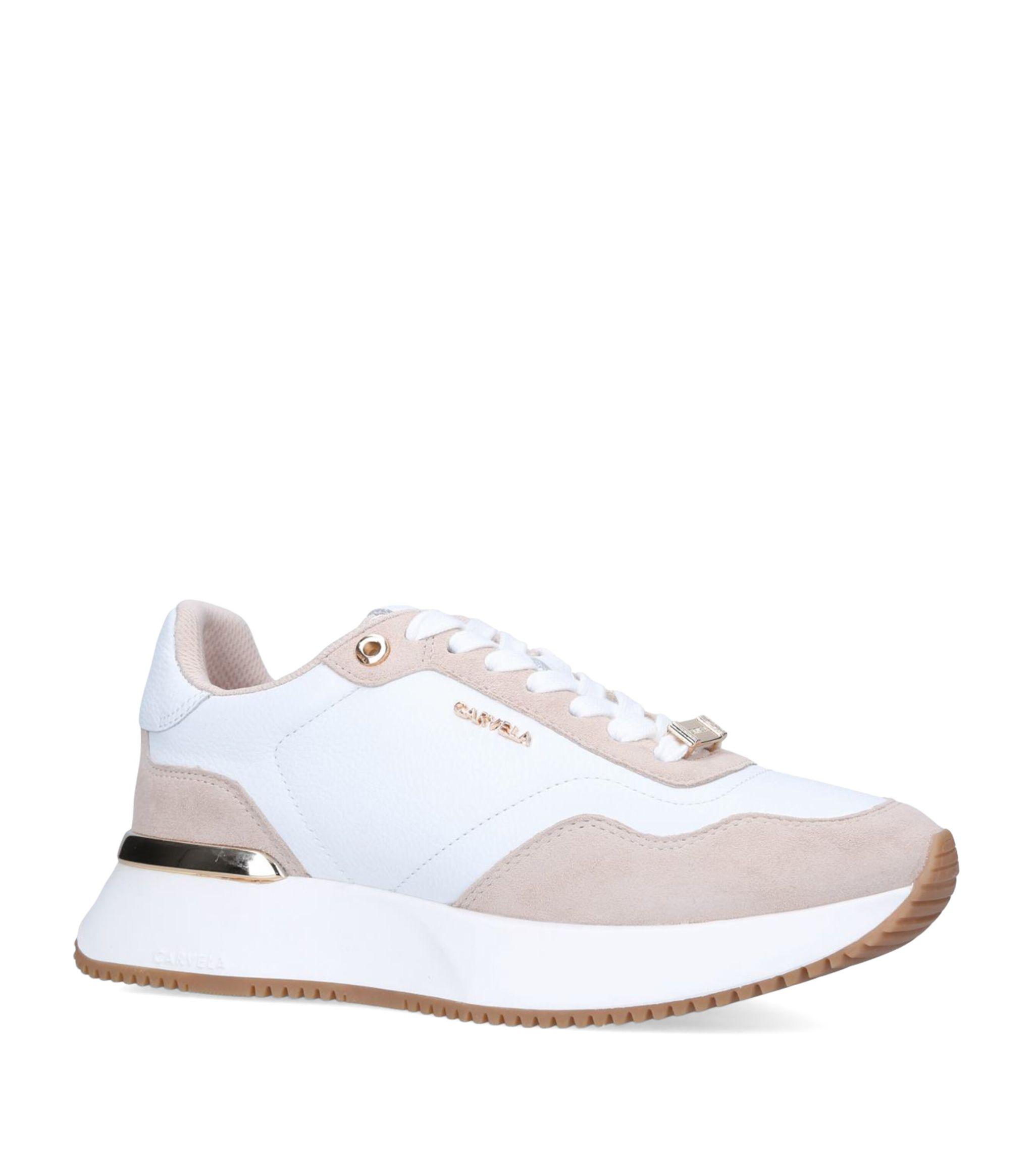 carvela white sneakers