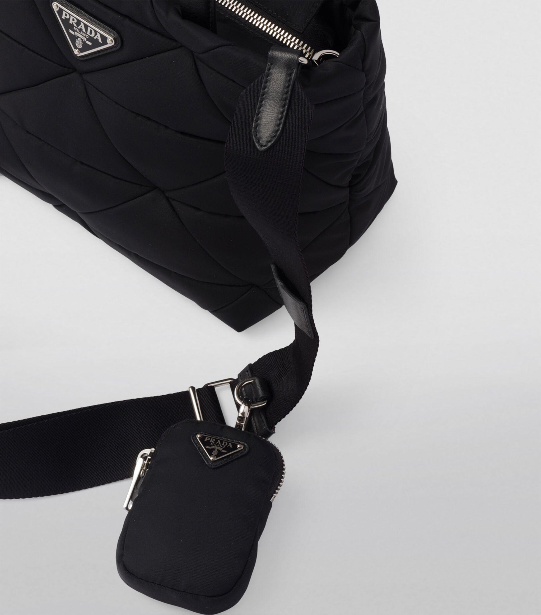Prada Re-nylon Quilted Tote Bag in Black