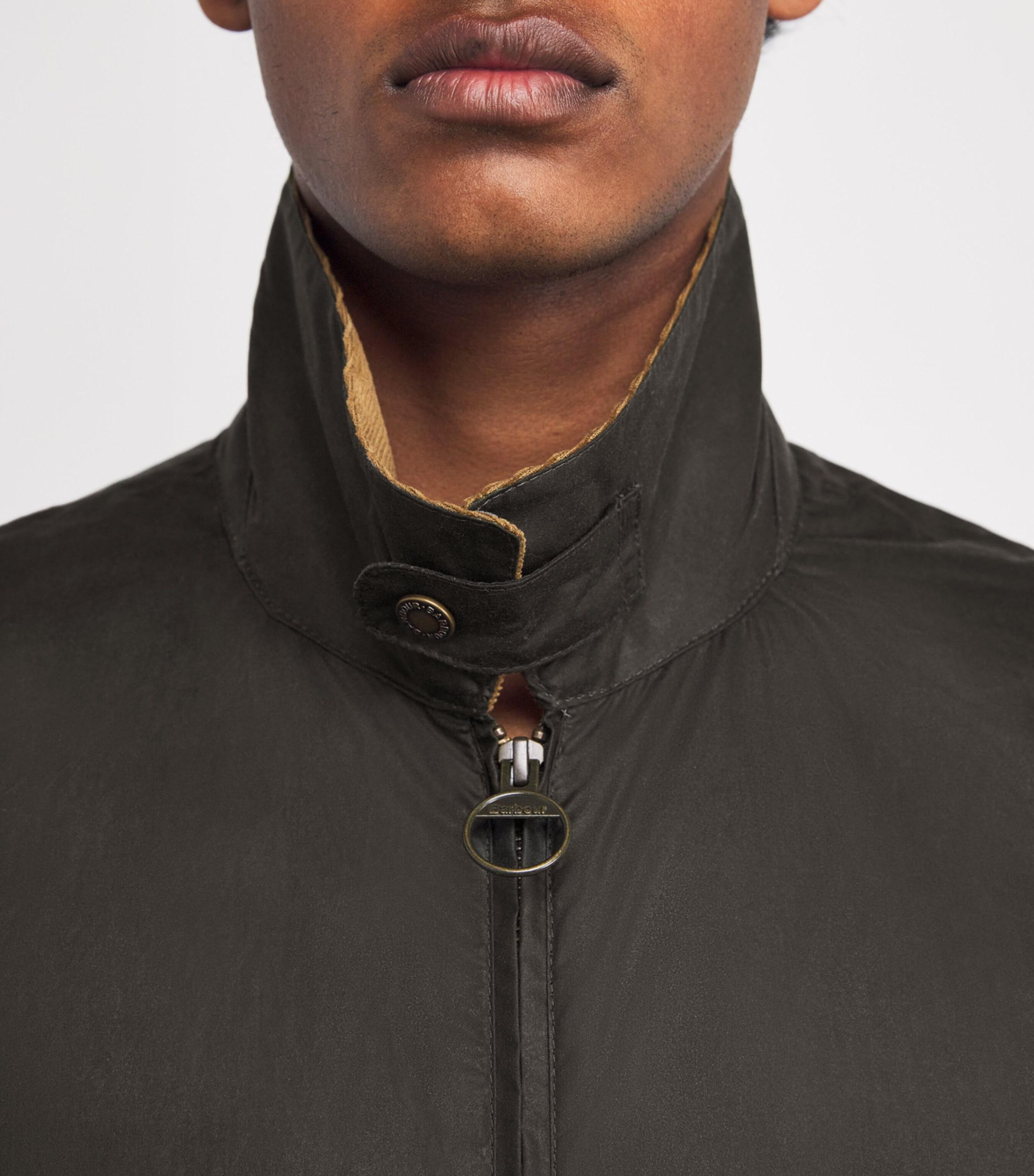 Barbour Waxed Newbury Jacket in Black for Men | Lyst