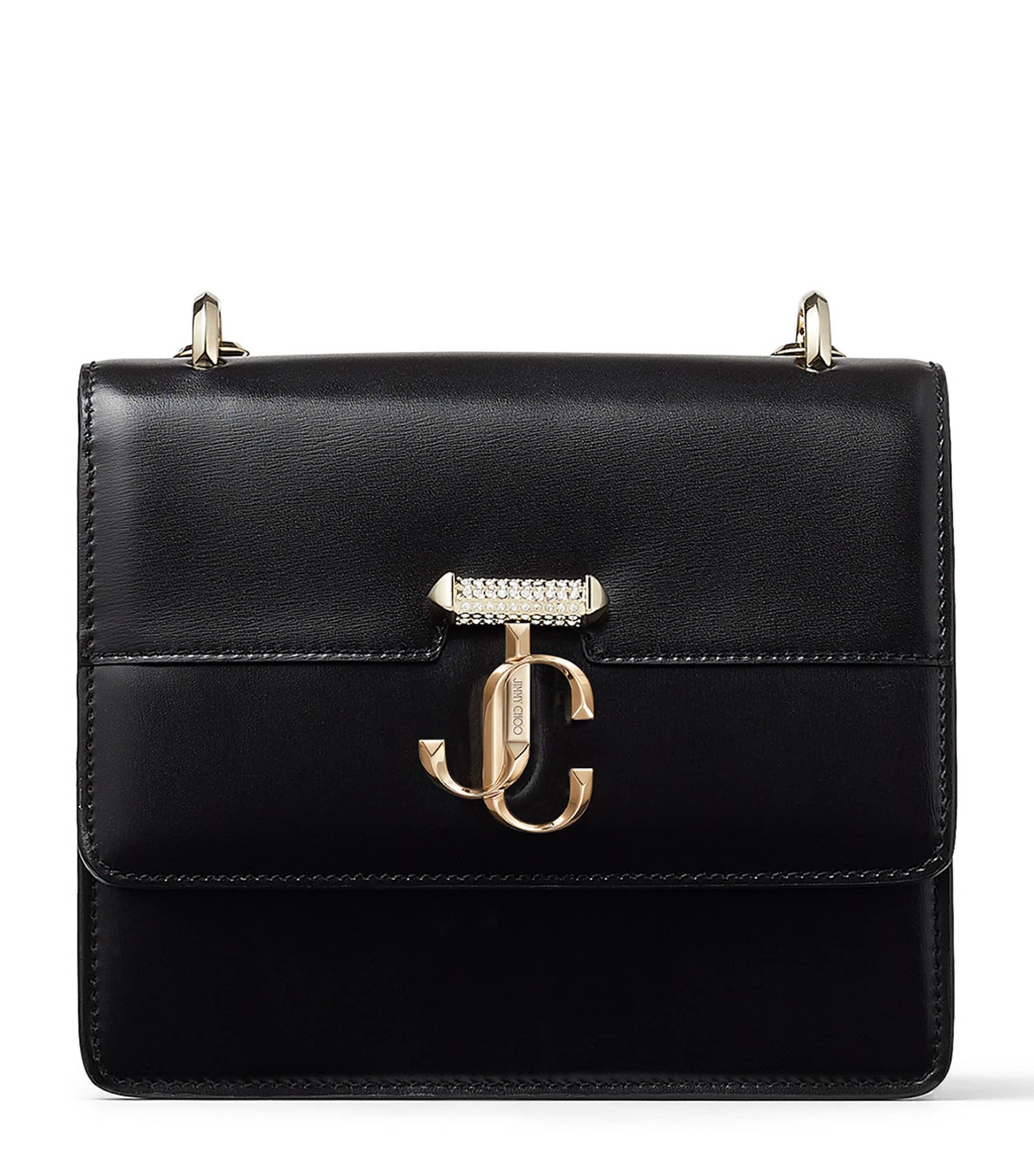 Jimmy Choo Leather Avenue Shoulder Bag in Black Lyst UK