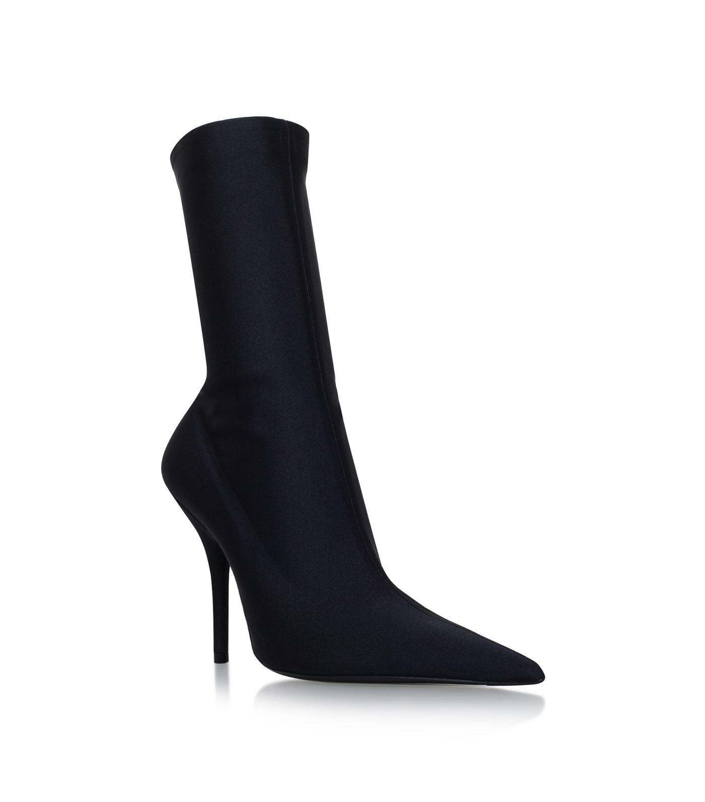 Balenciaga Leather Knife Ankle Boots 110 in Black | Lyst