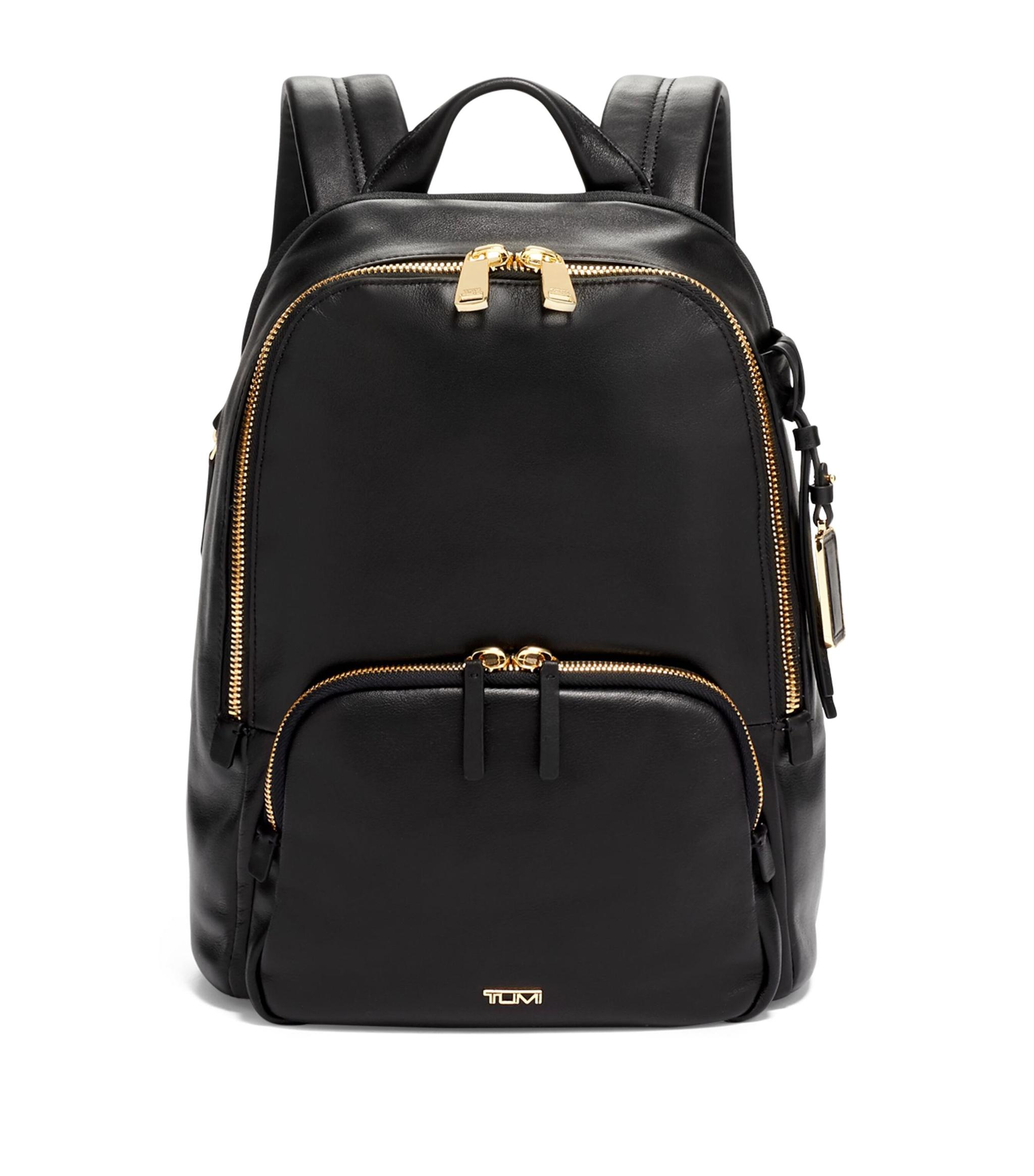 Tumi Leather Voyageur Backpack in Black | Lyst