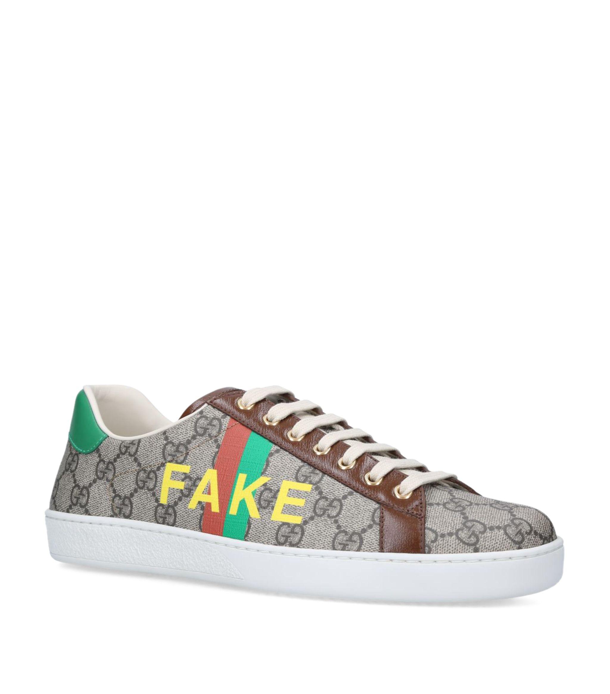 ace sneaker with gg print replica