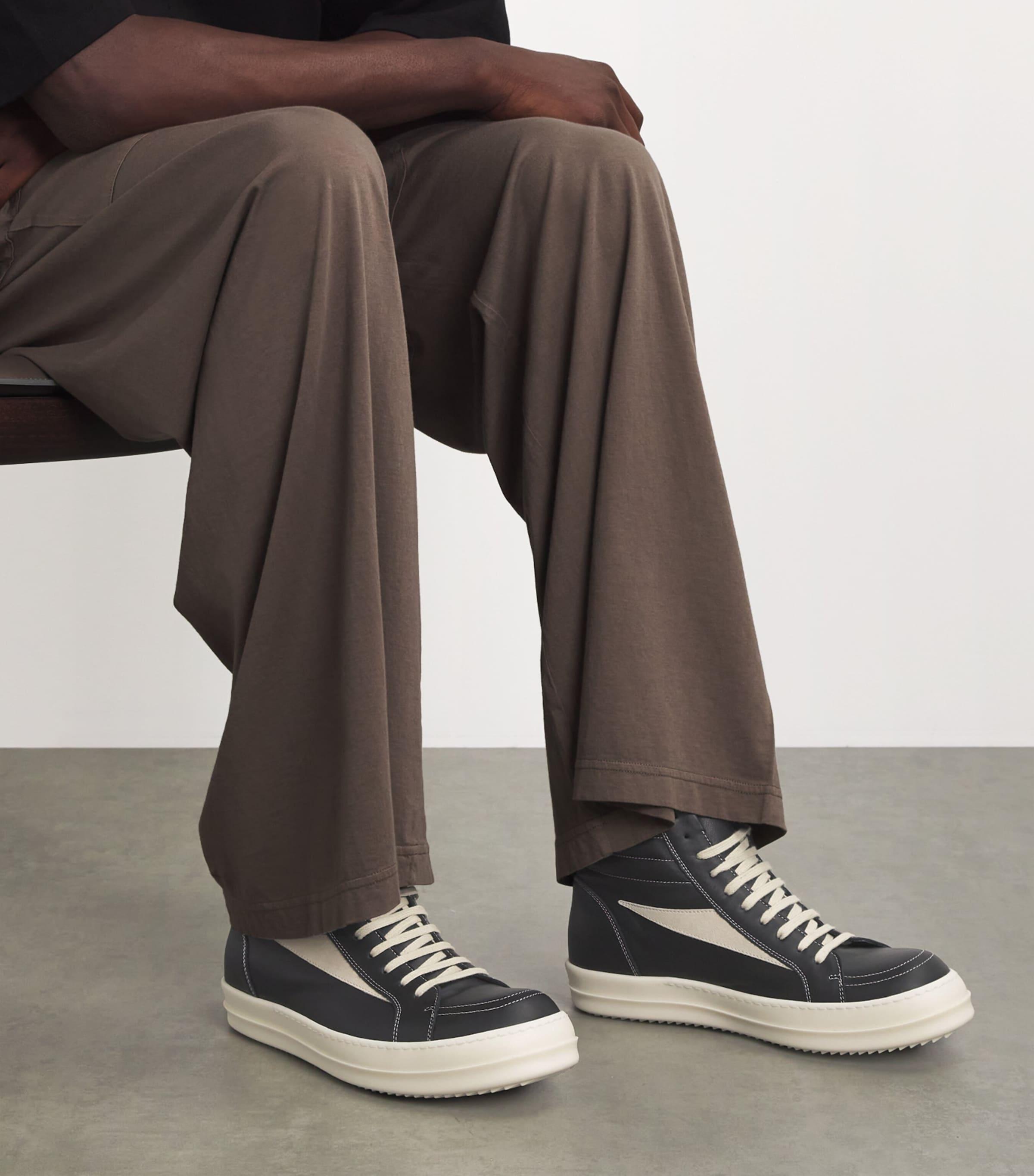 Rick Owens ブラウン Porterville スニーカー ハイカット Rick Owens Leather Porterville Vintage High-Top Sneakers in