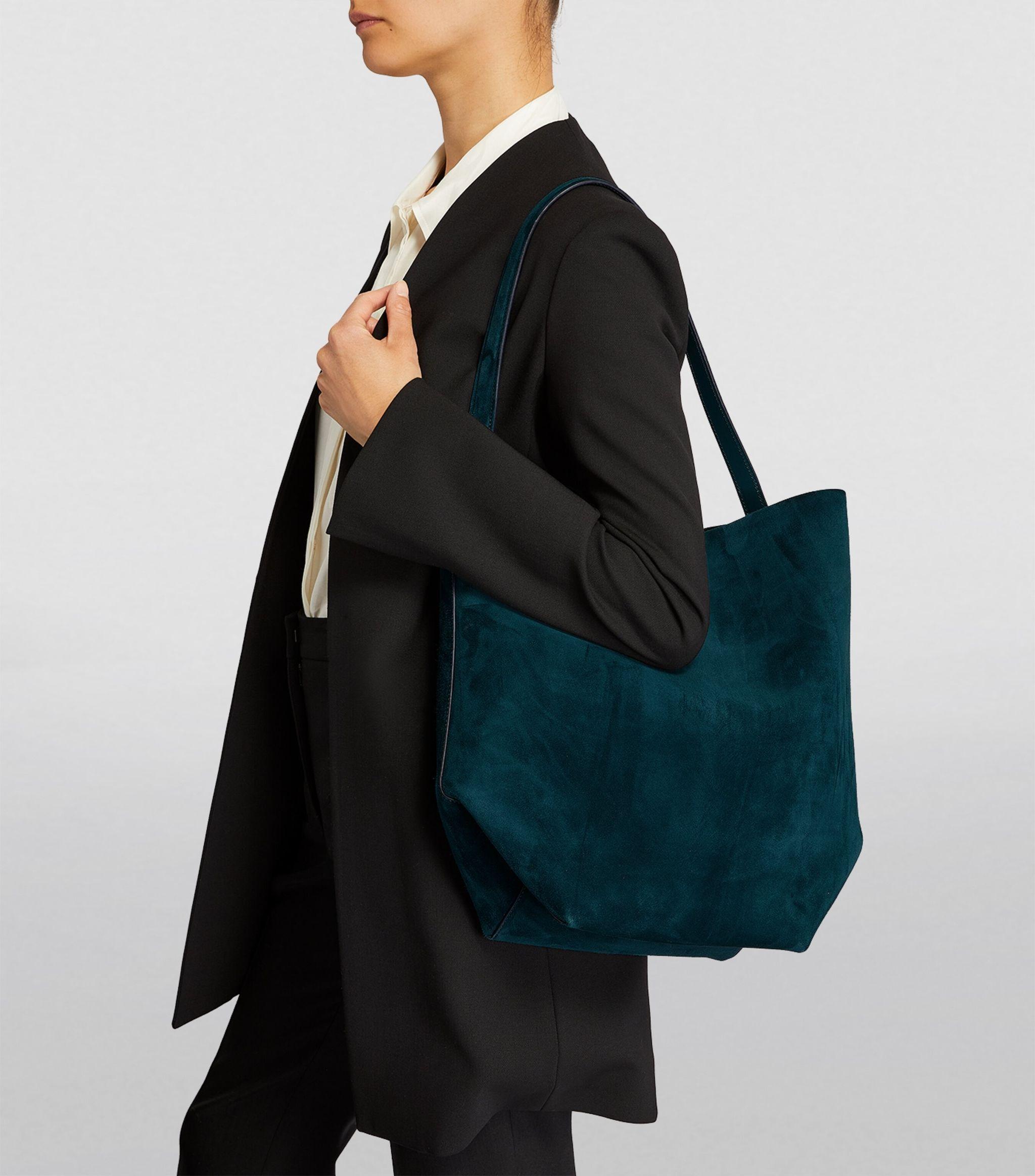 The Row Large Suede Park N/S Tote Bag