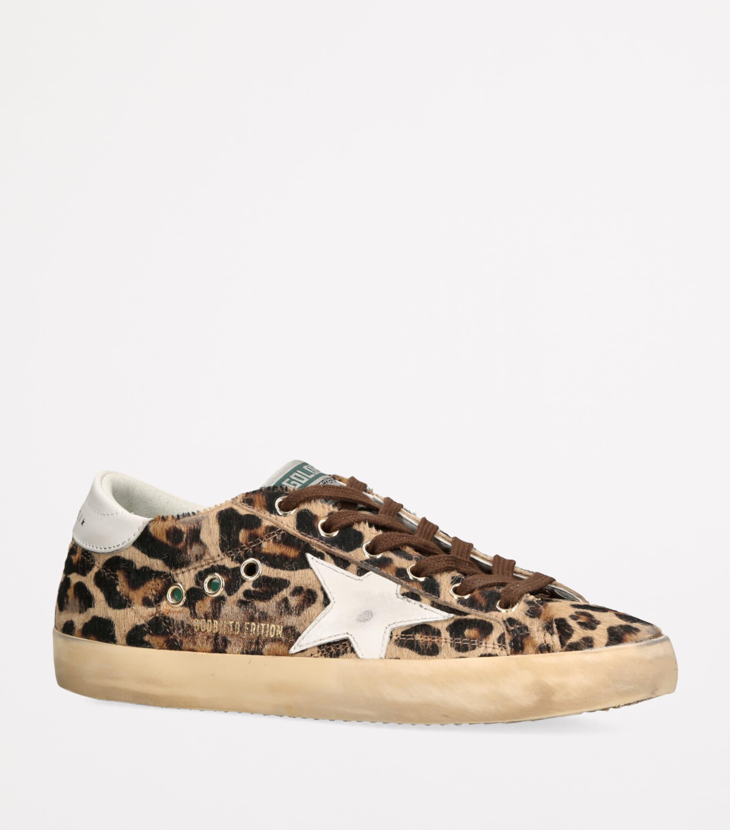 Golden Goose Leopard Print Sneakers Animal Print Golden Goose
