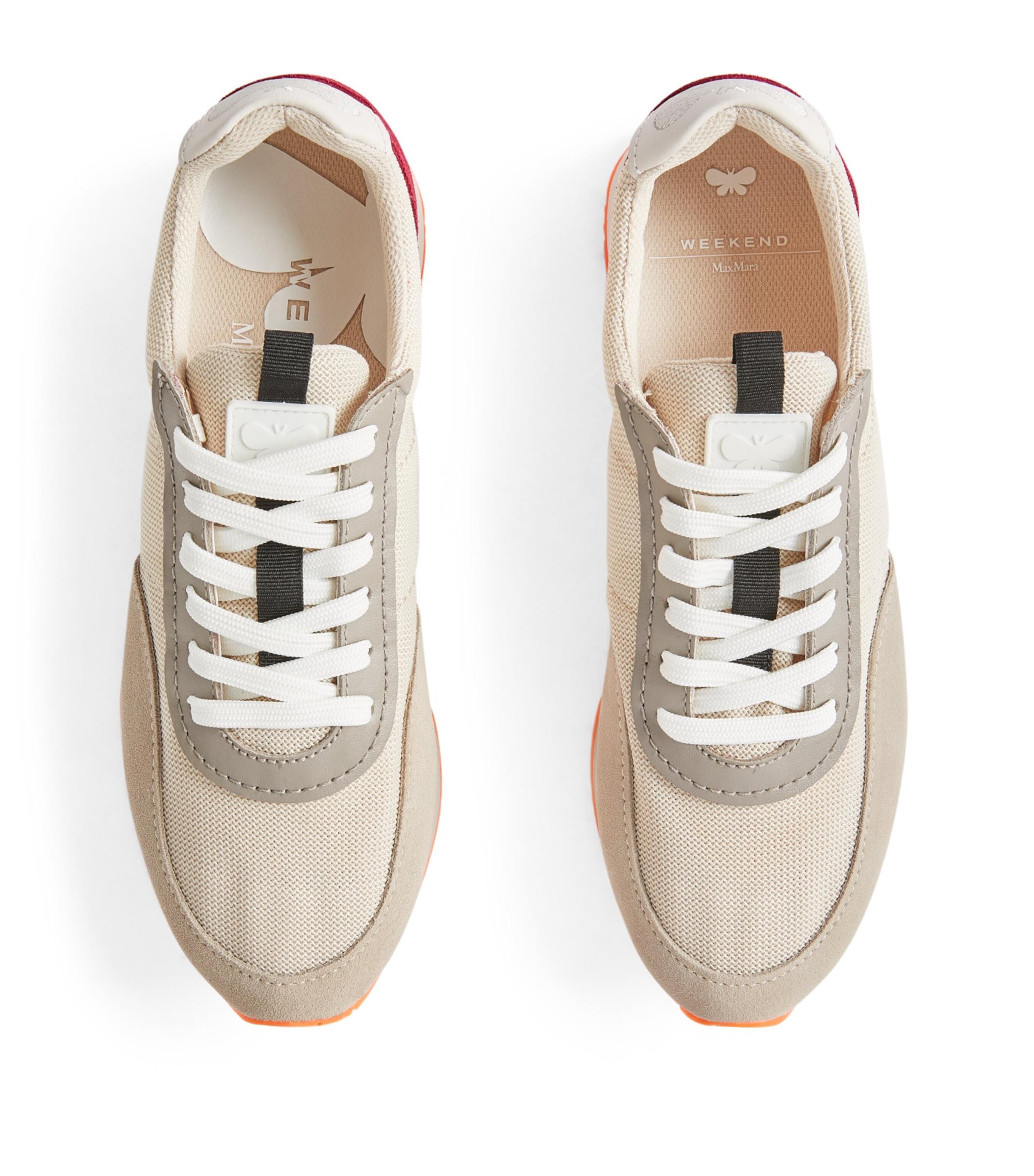 Weekend by Maxmara Suede Lace-up Sneakers in Pink | Lyst