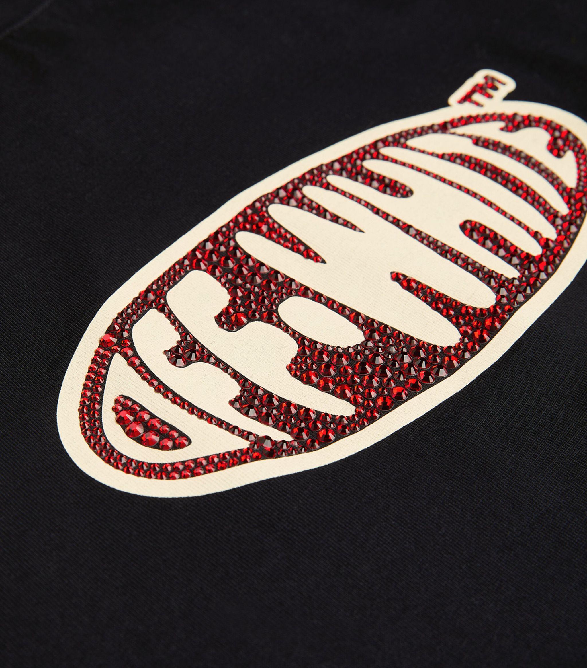 Off-White c/o Virgil Abloh Oversized Crystal Logo T-shirrt in