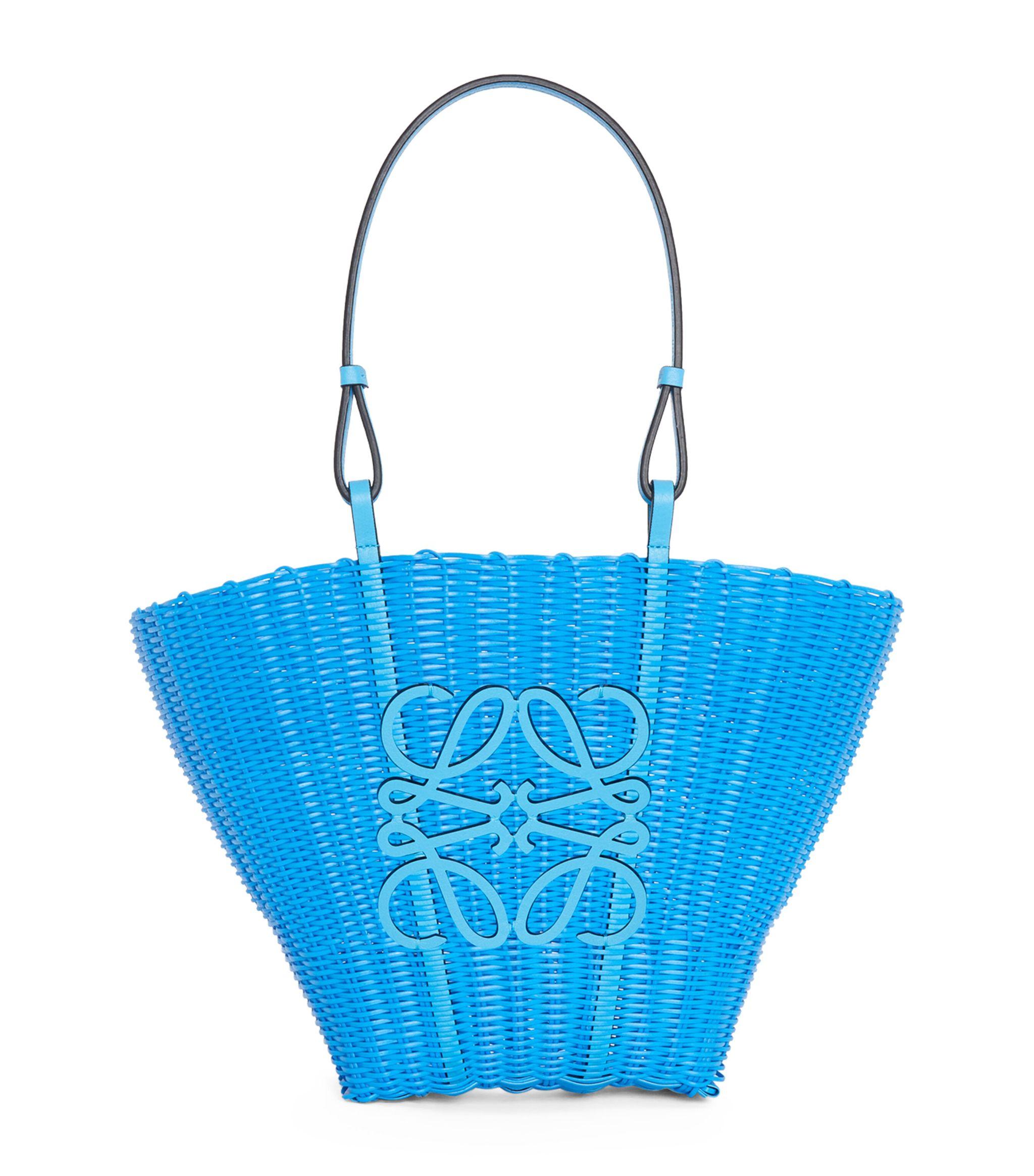 Loewe X Paula's Ibiza Small Mermaid Basket Bag in Blue | Lyst