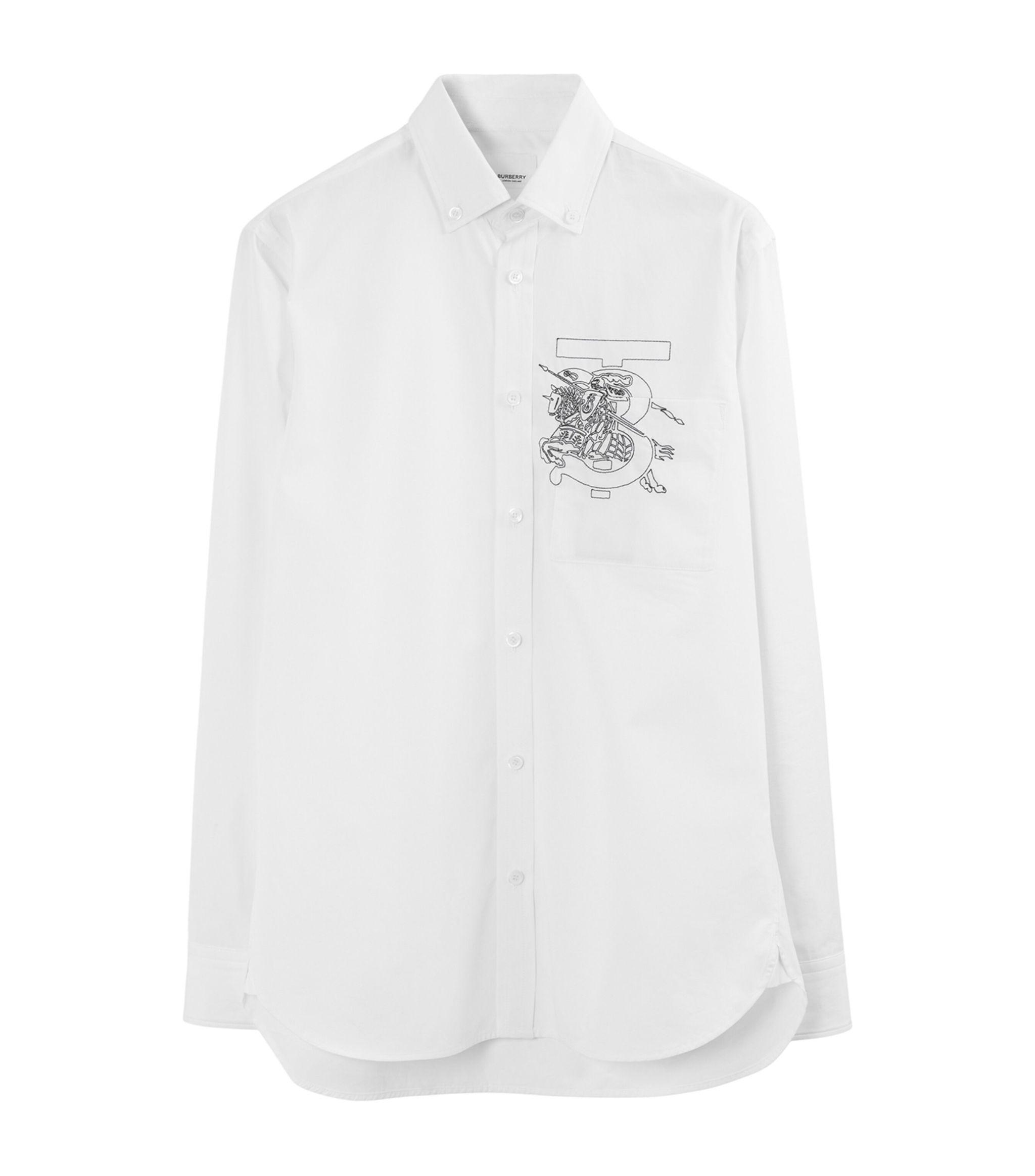 Burberry - Embroidered Monogram EKD Cotton T-shirt