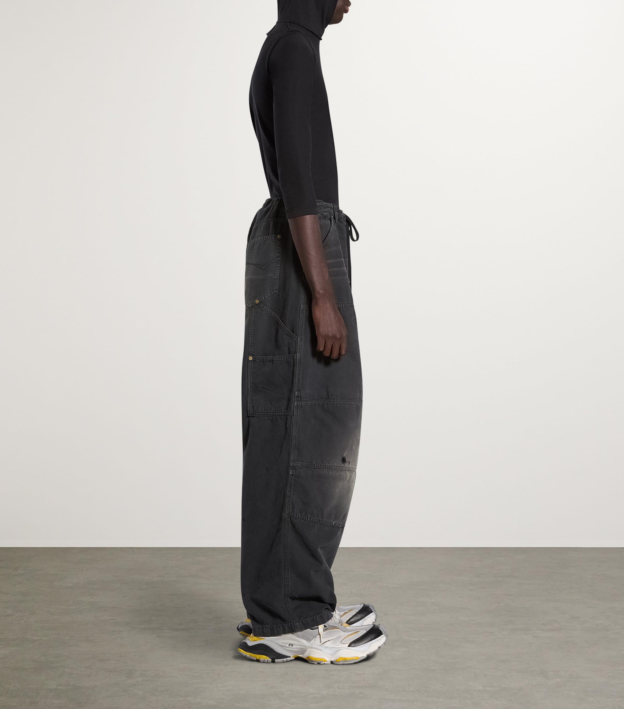 Balenciaga Double Knee Trousers in Grey for Men | Lyst UK