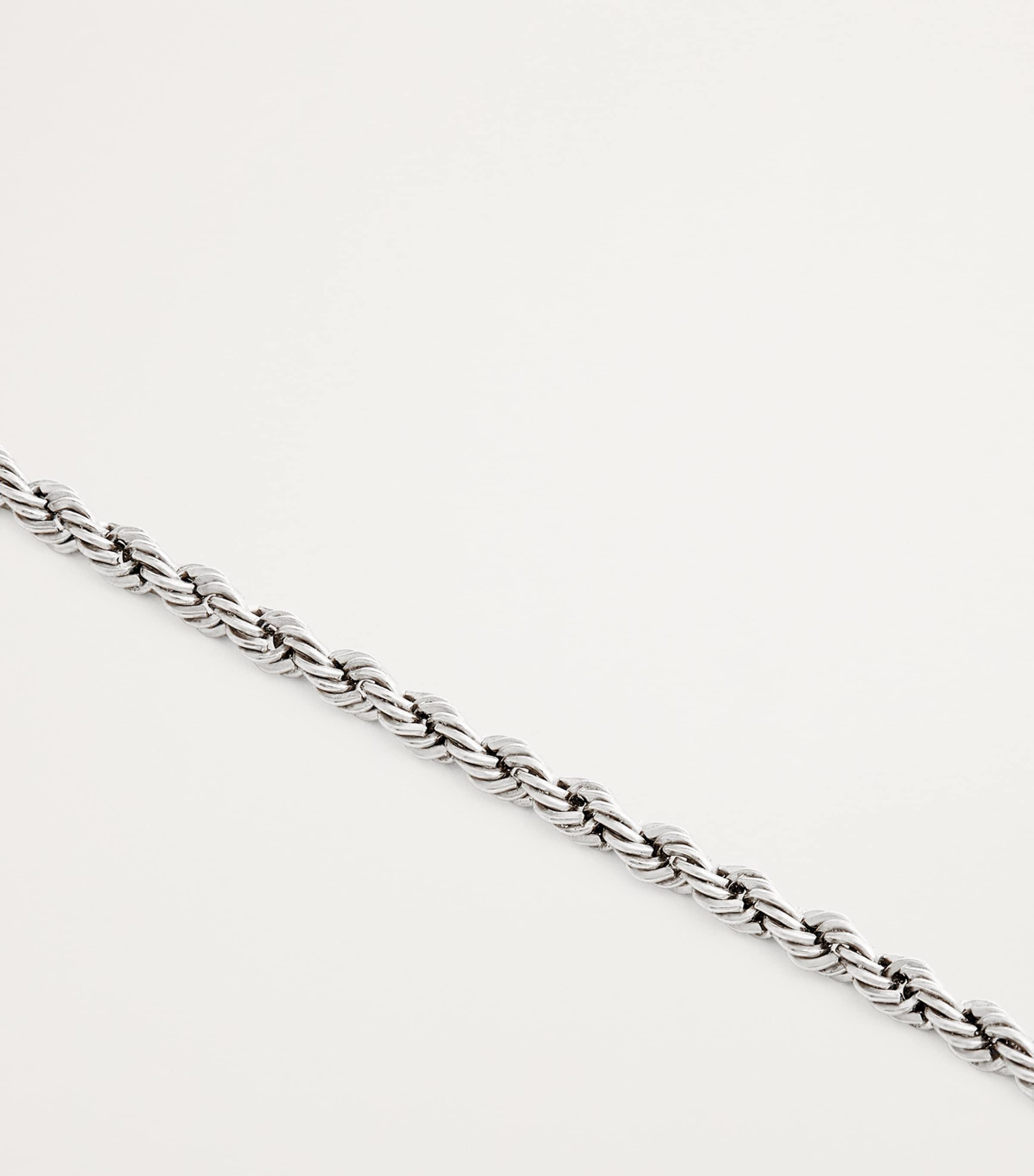 Tom Wood Sterling Square Rope Bracelet in White for Men | Lyst