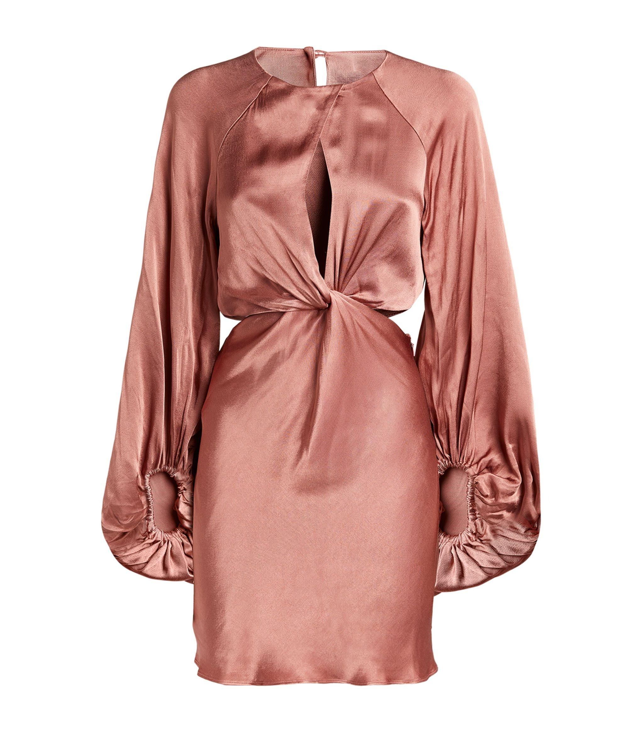 Shona Joy Satin Angelica Mini Dress in Pink Lyst UK