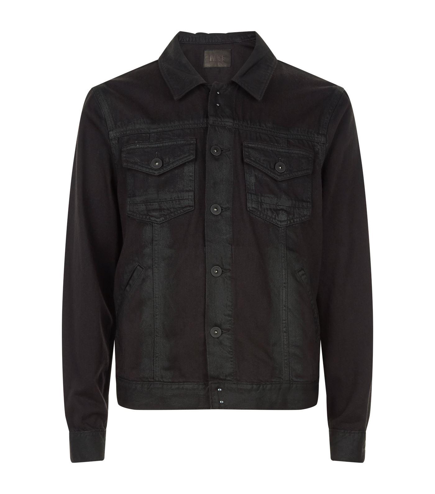 paige black denim jacket