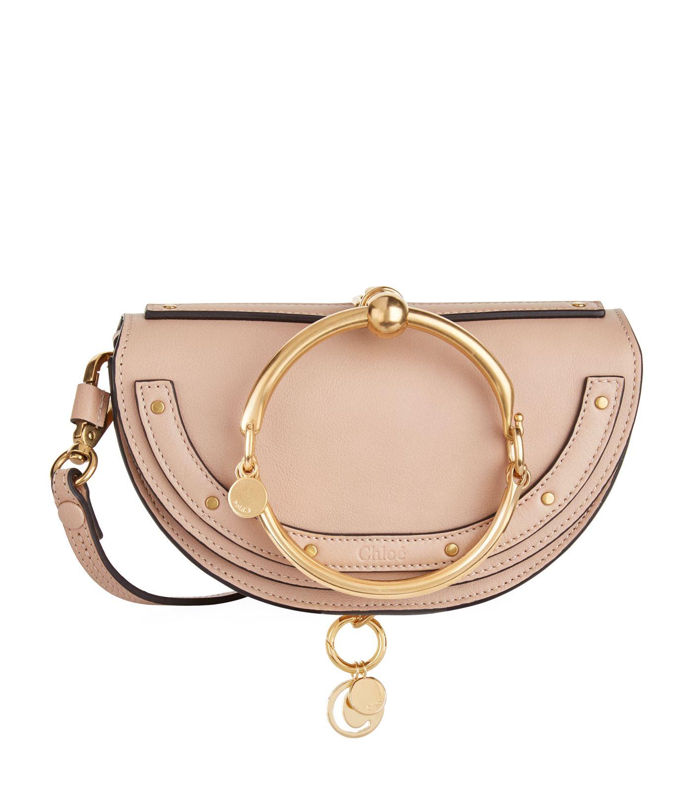 Chloé Small Nile Half-moon Bag in Natural | Lyst