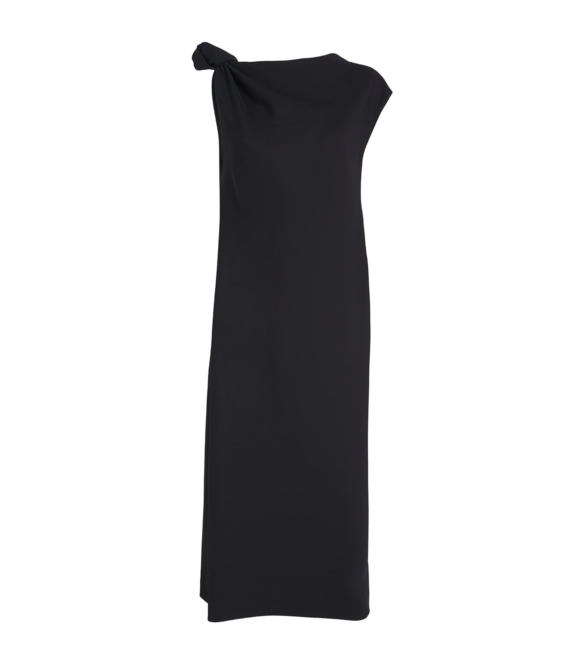 ワンピース CARVEN Carven Knot Shirt Midi Dress (6252K21088 MIDNIGHT) Women's Dresses & Skirts | Carven