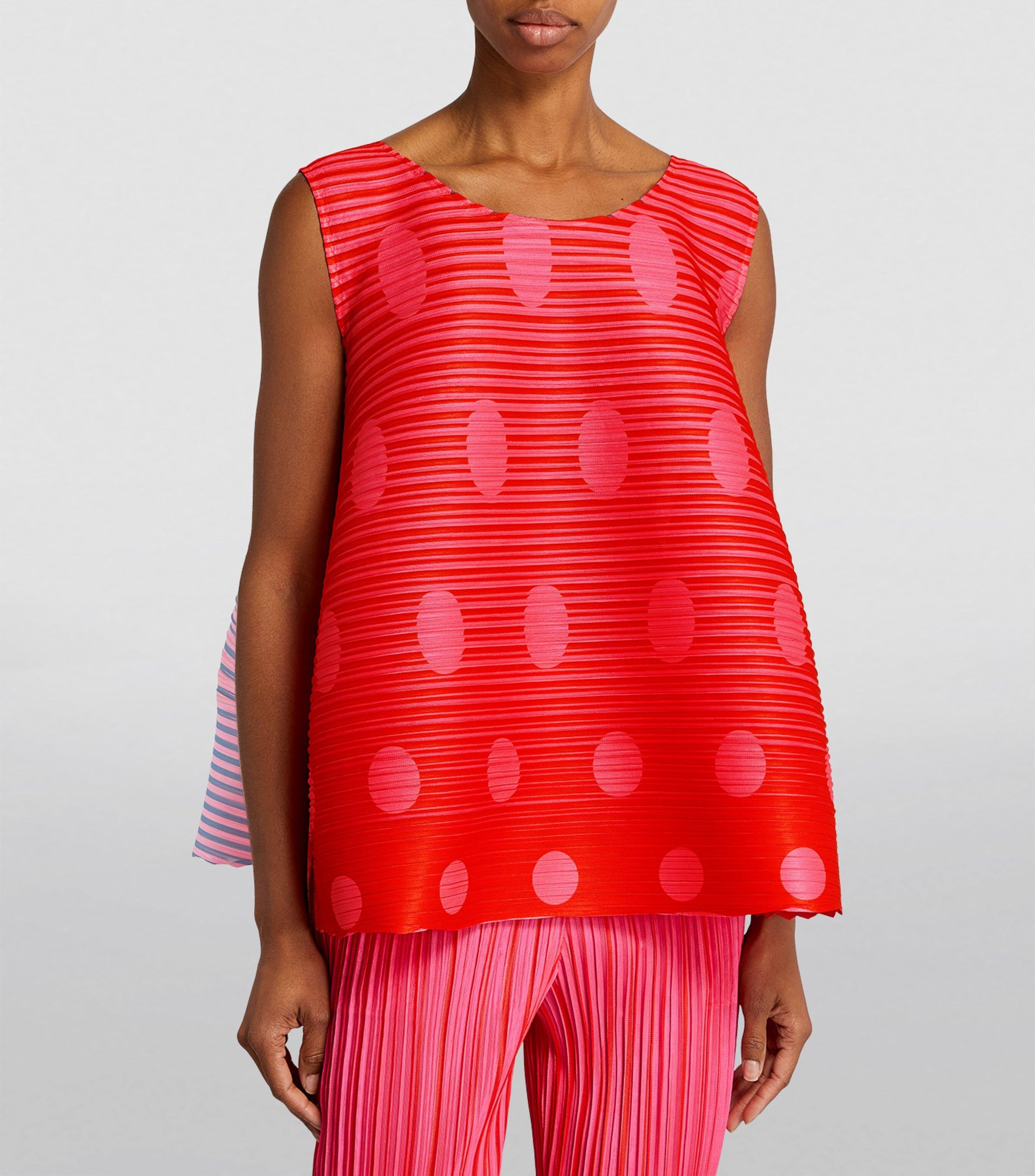 Pleats Please Issey Miyake Vege Mix 1 Top in Red | Lyst Pleats Please Issey Miyake Vege Mix 1 Top in Red | Lyst