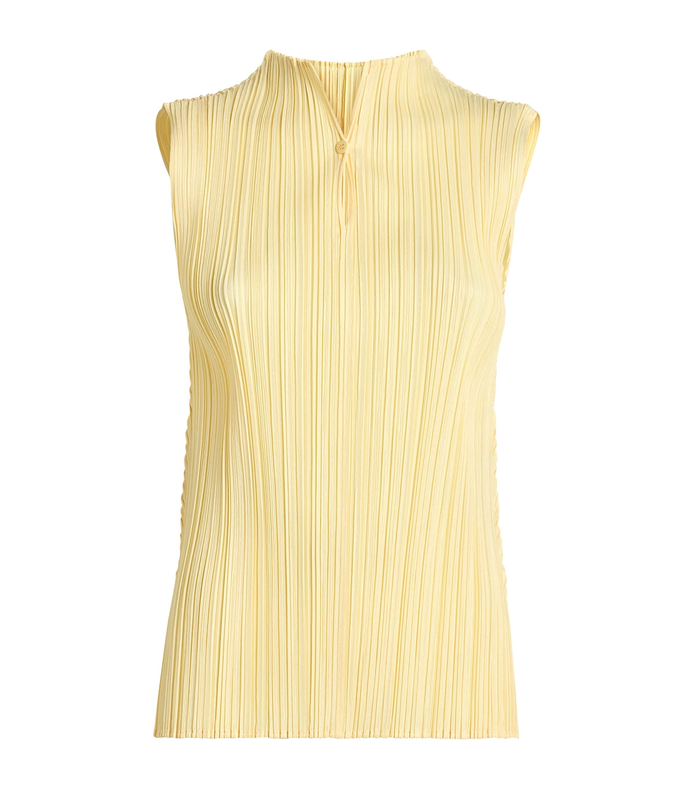 PLEATS PLEATS GRADATION タンクトップ Black Basics Tank Top by PLEATS PLEASE ISSEY MIYAKE on Sale
