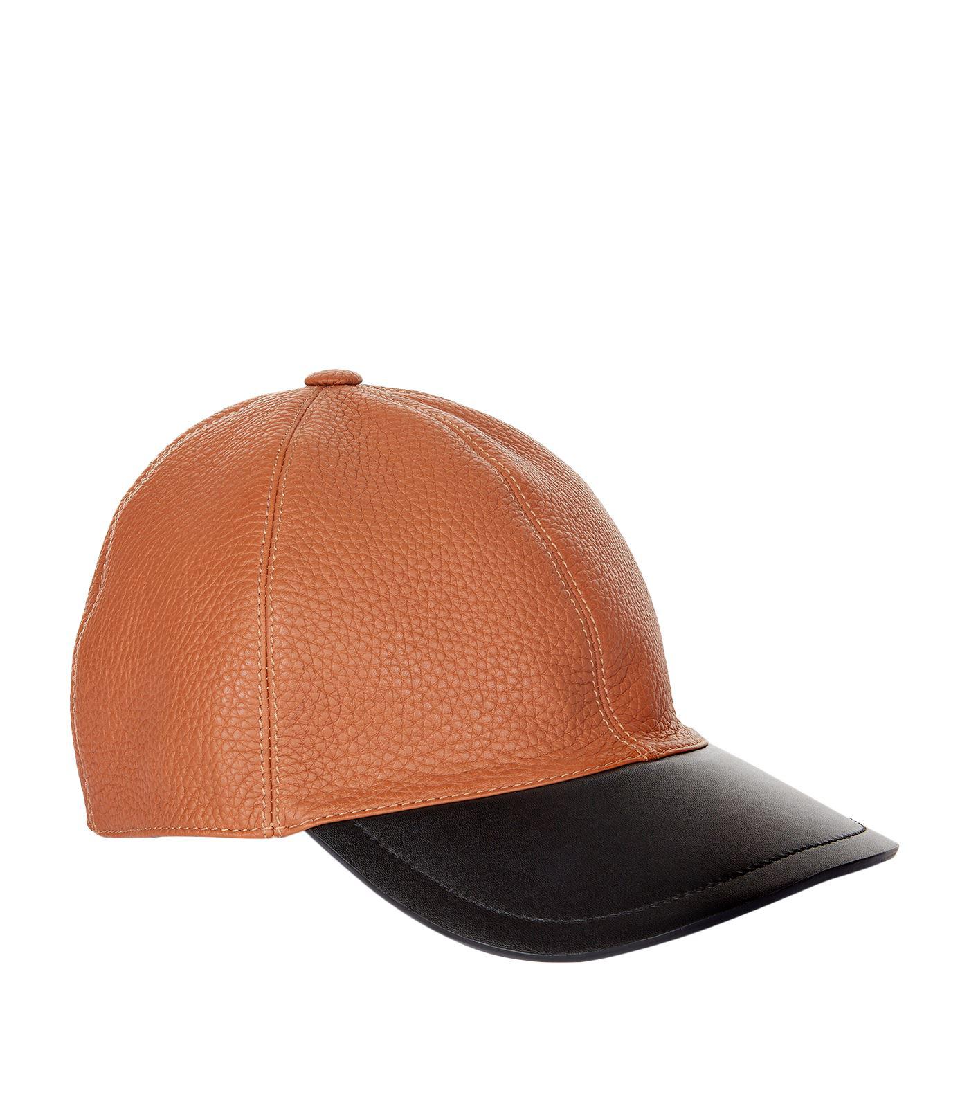 loewe leather bucket hat