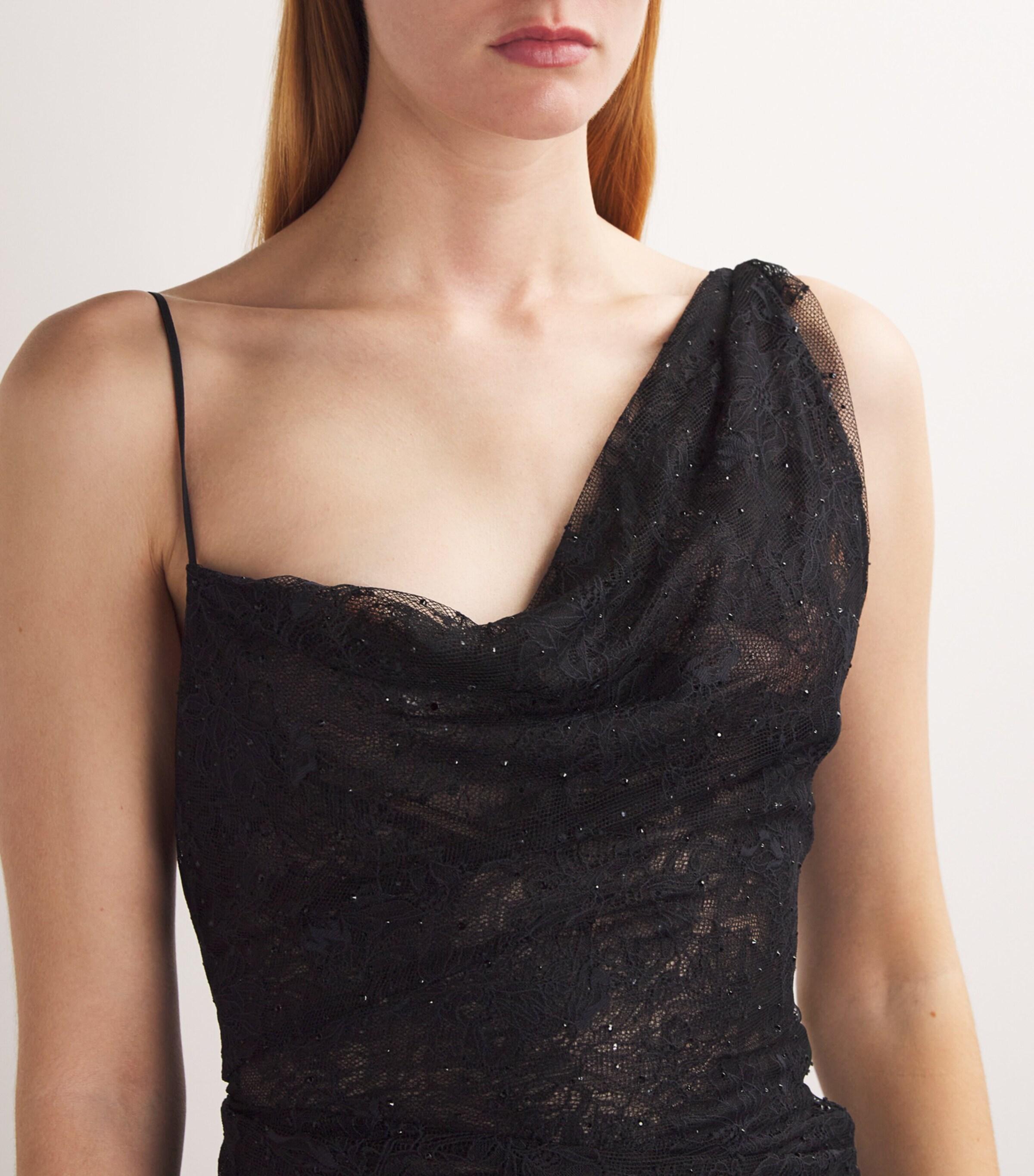 Vivienne Westwood Lace Embellished Minerva Gown in Black | Lyst