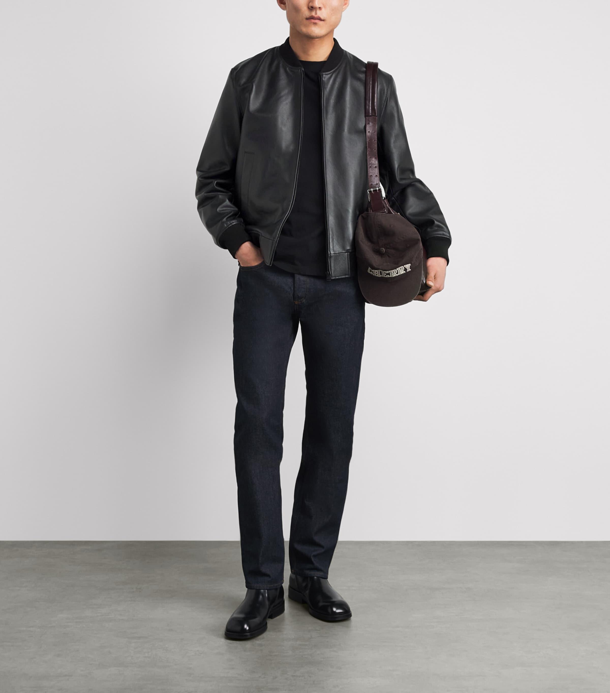 Sandro Leather jackets for Men | Online Sale up to 40% off | Lyst