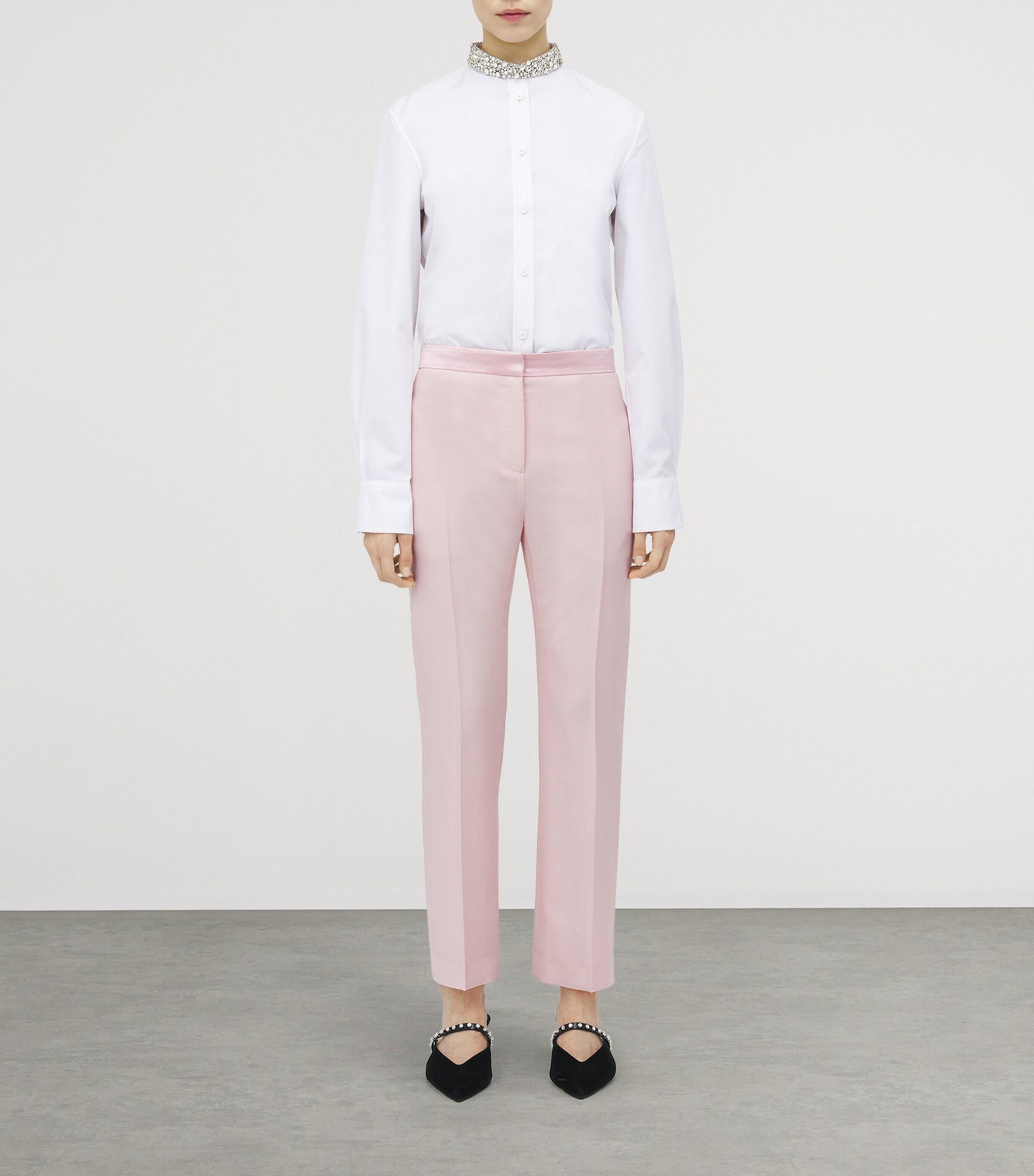 パンツ ALEXANDER MCQUEEN Women Straight Pants 708651 PINK Alexander McQueen Flared Tailored Trousers | Pink | FARFETCH