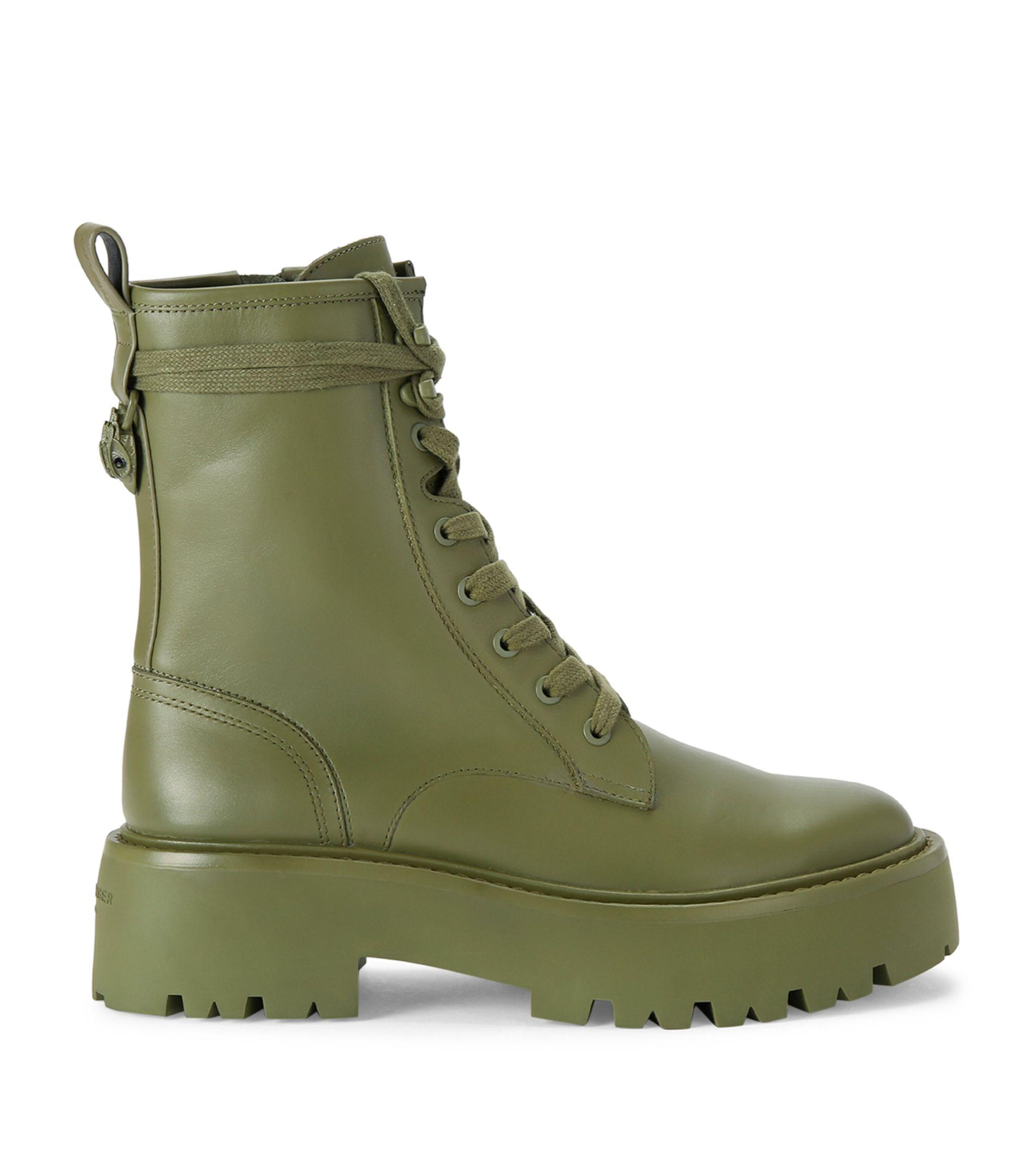 Green hotsell combat boots