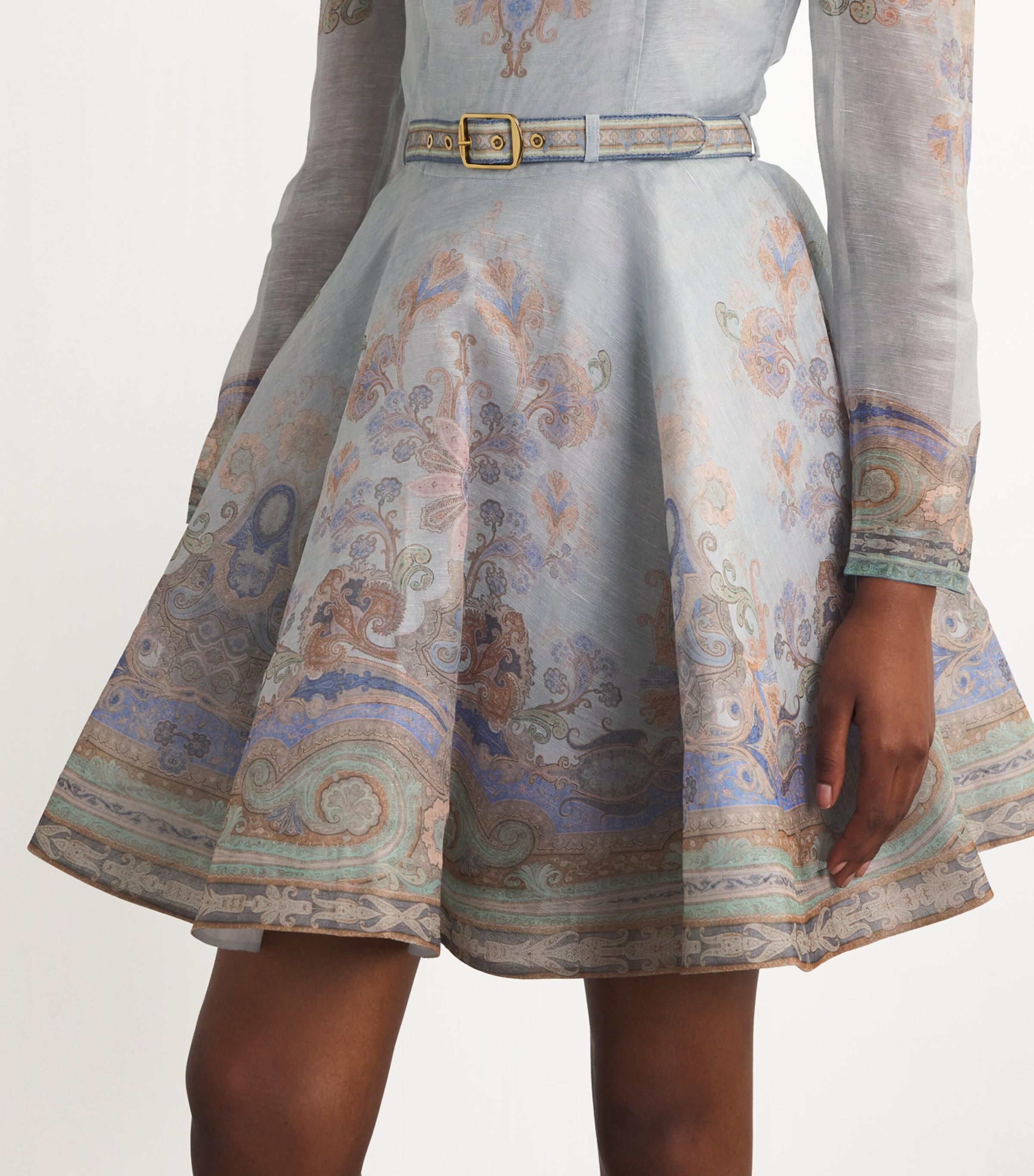 grey blue mini dress Visualize Long Sleeve Mini Dress | Light Blue | Womens