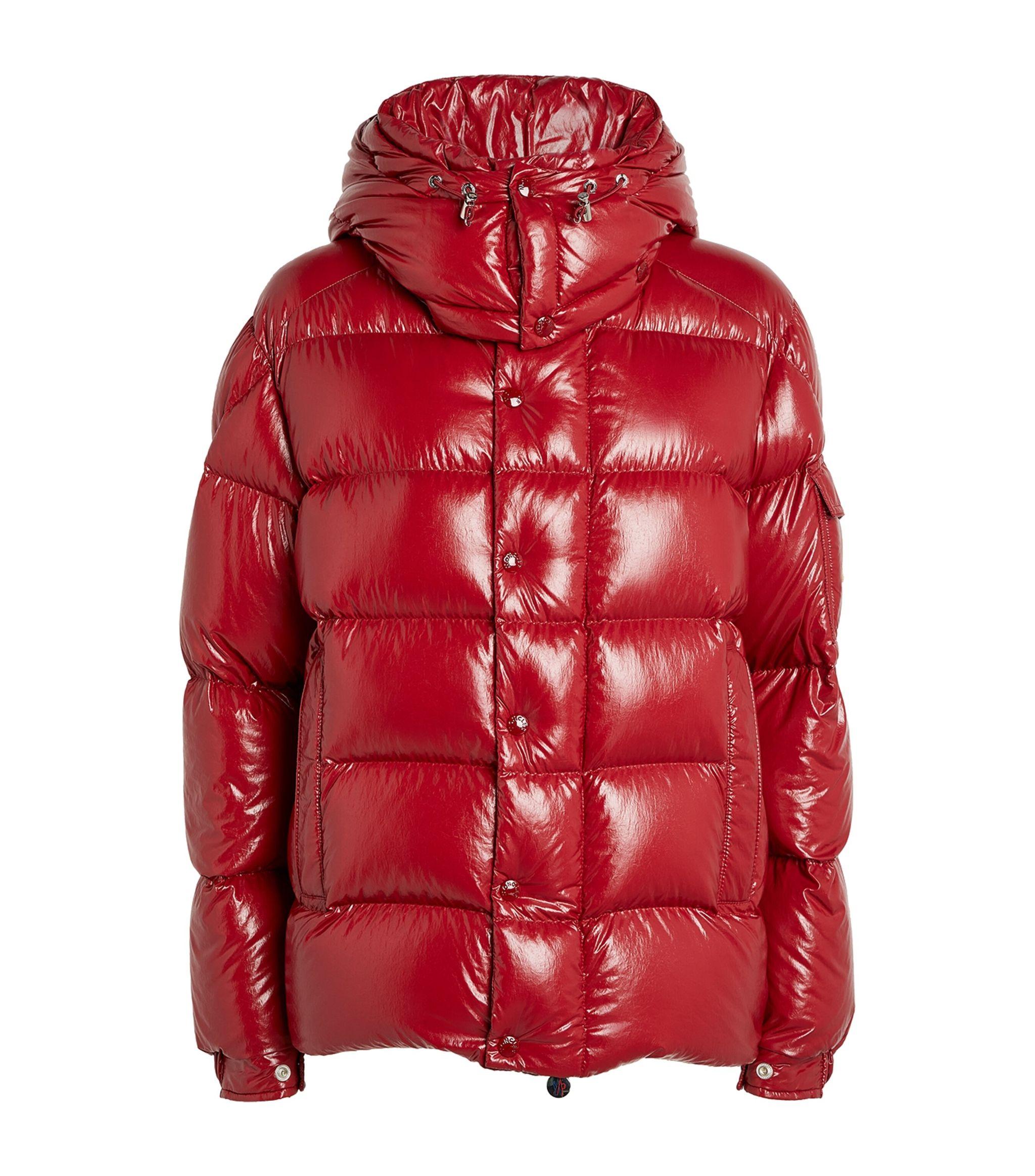 Moncler Synthetic Maya 70 Puffer Jacket in Burgundy (Red) | Lyst