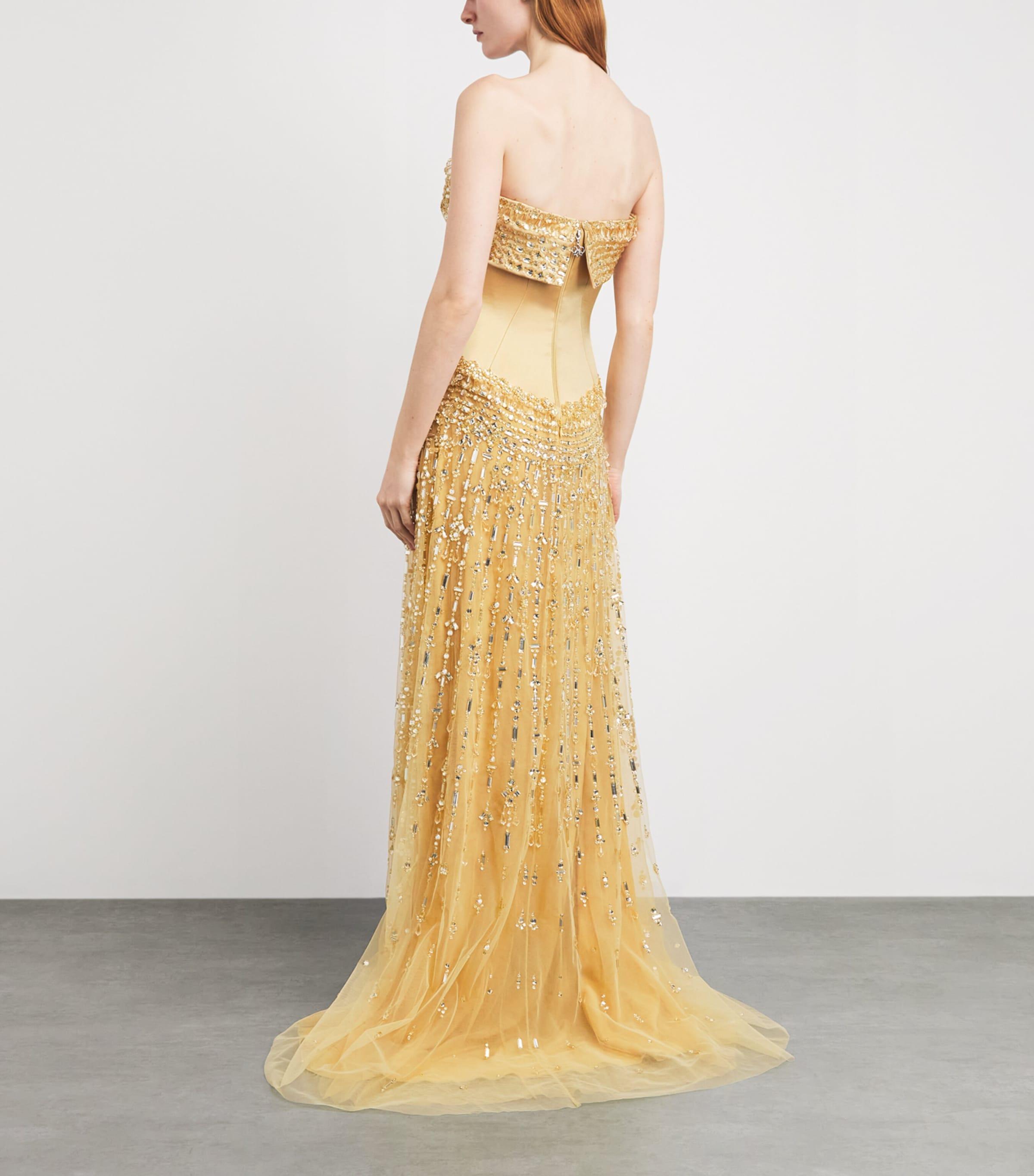 georges hobeika gold dress LOOK 6 – Georges Hobeika main image 0