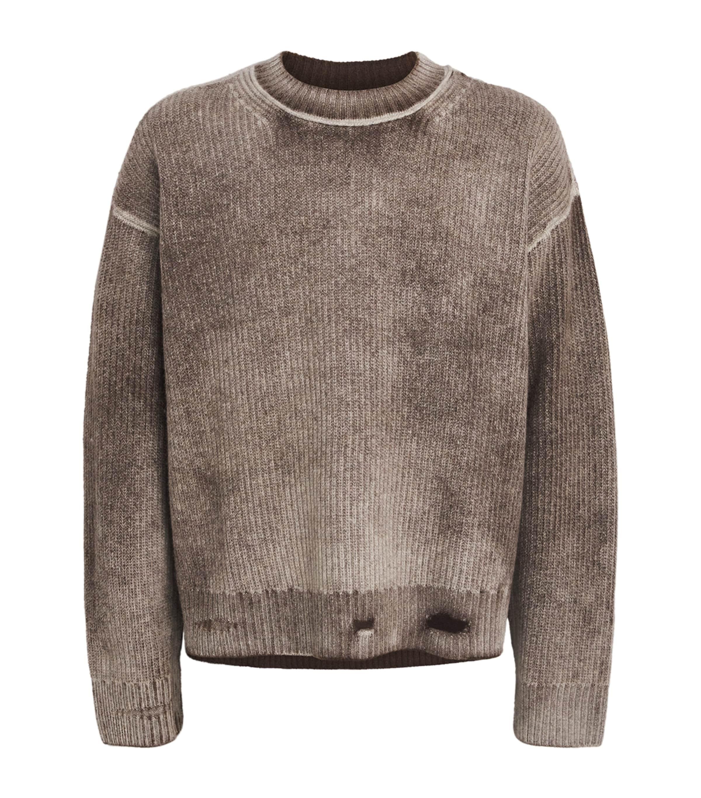 Represent Wool Distressed Sweater in Brown for Men Lyst UK
