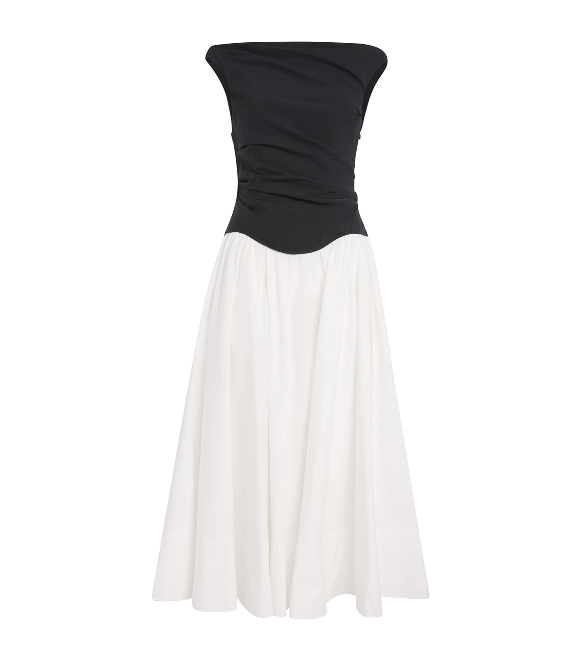 Jonathan Simkhai Cersei' And Off-Shoulder Midi Dress in White