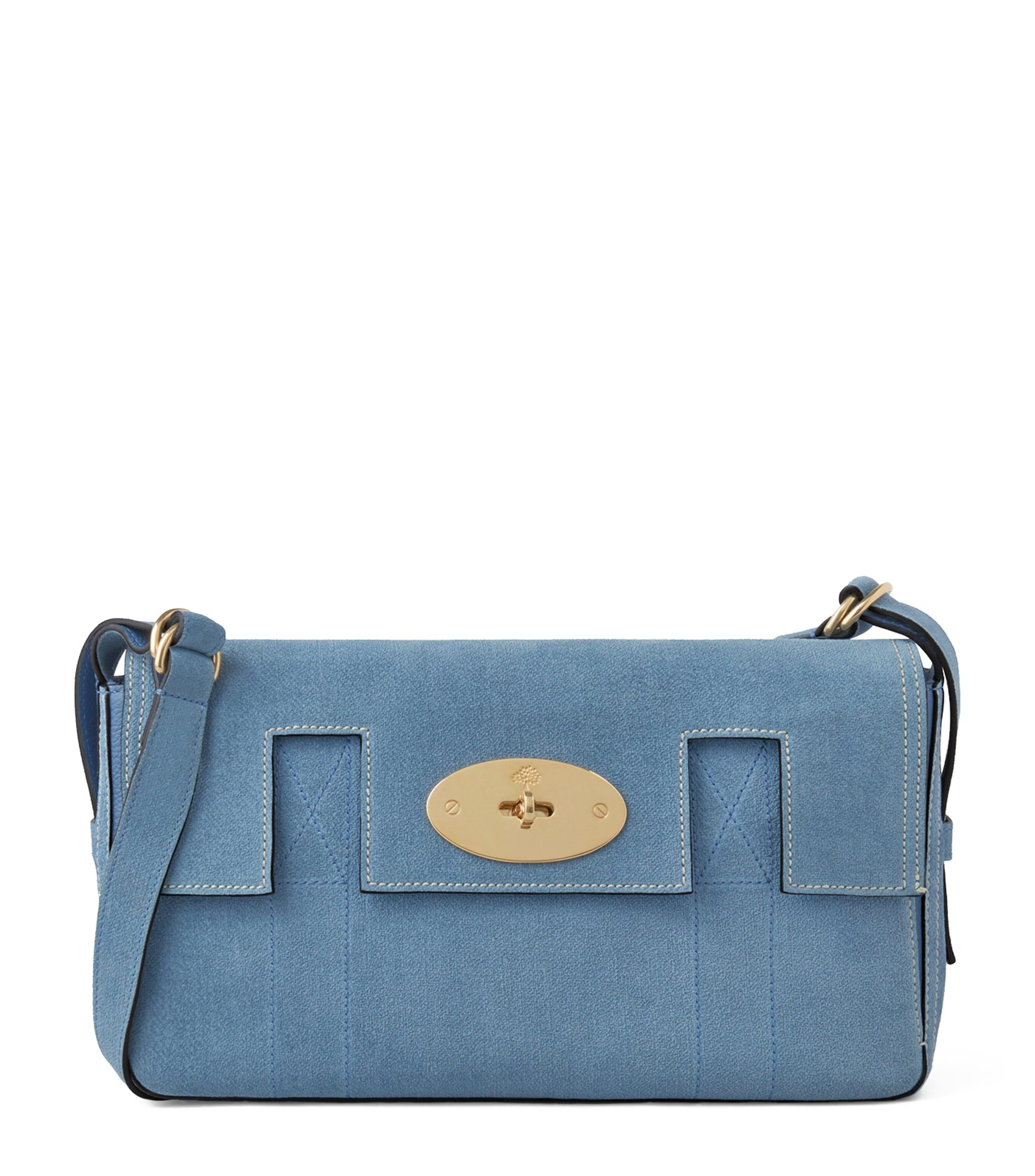 Mulberry Leather East West Bayswater Clutch Bag in Blue Lyst