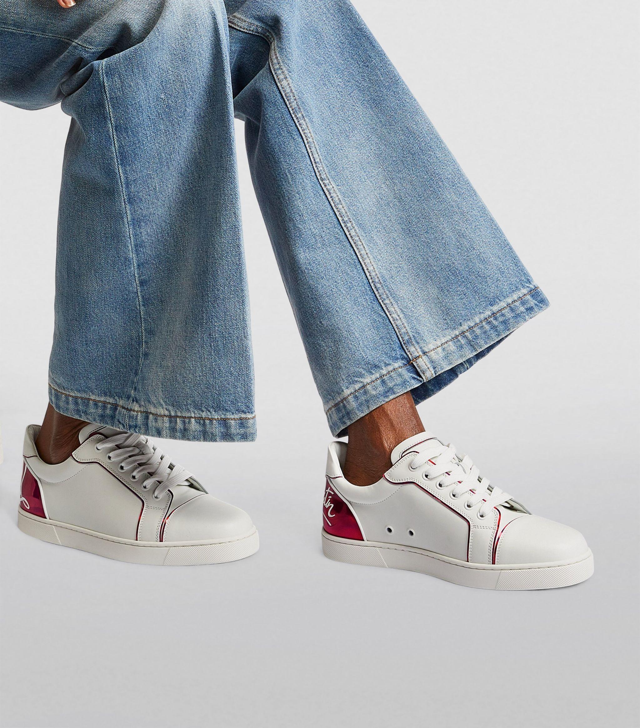 Christian Louboutin Viera Orlato Off White Low Top Sneakers