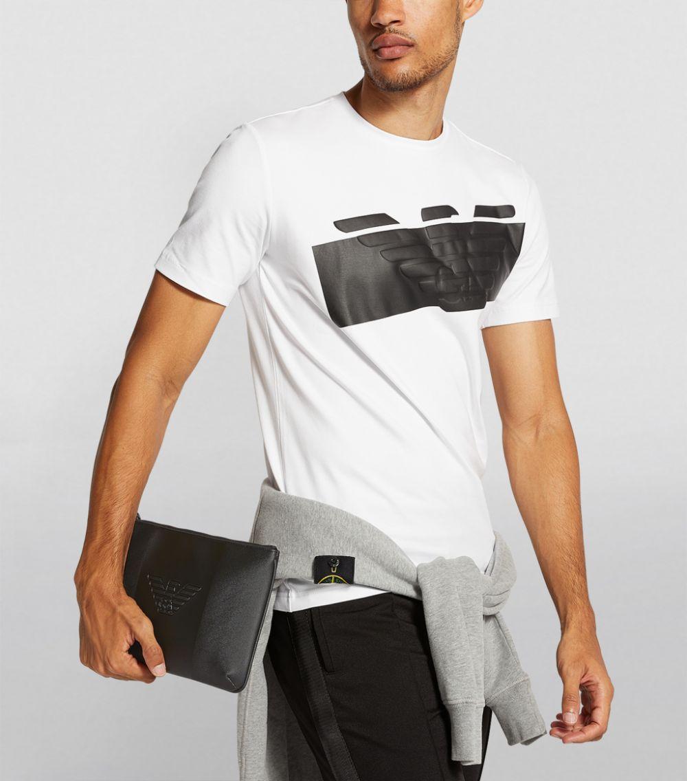 armani leather pouch