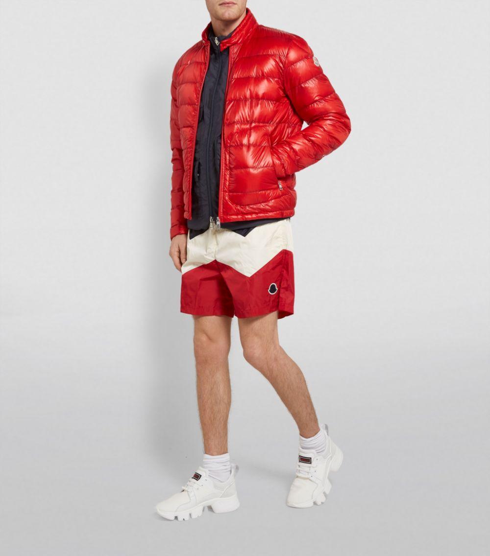 Moncler Acorus Lightweight Down Jacket in Red for Men | Lyst