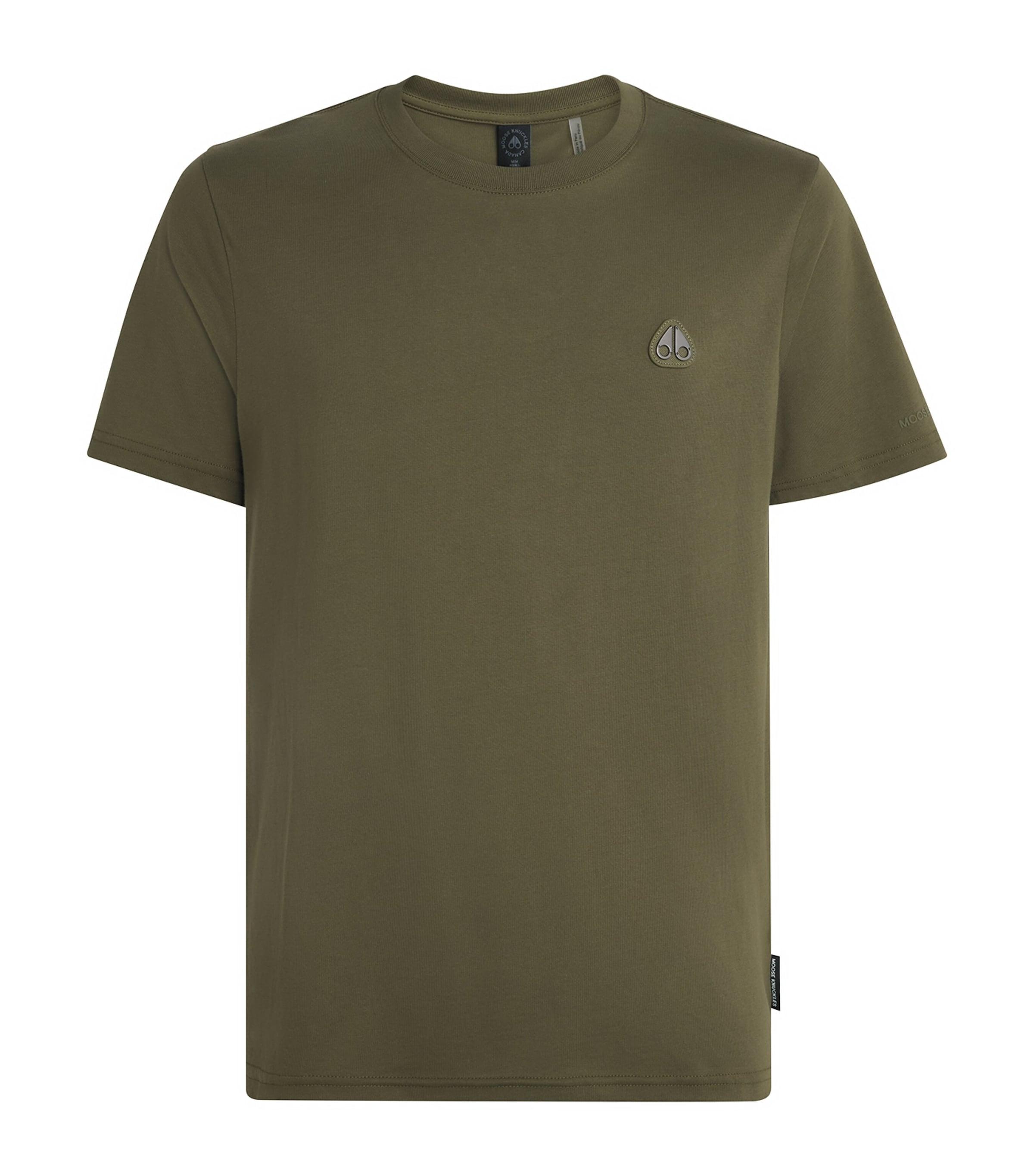 MOOSE KNUCKLES｜SHORT-SLEEVED ROUND NECK T-SHIRTS (M14MT Moose Knuckles Short sleeve t-shirts for Men | Online Sale