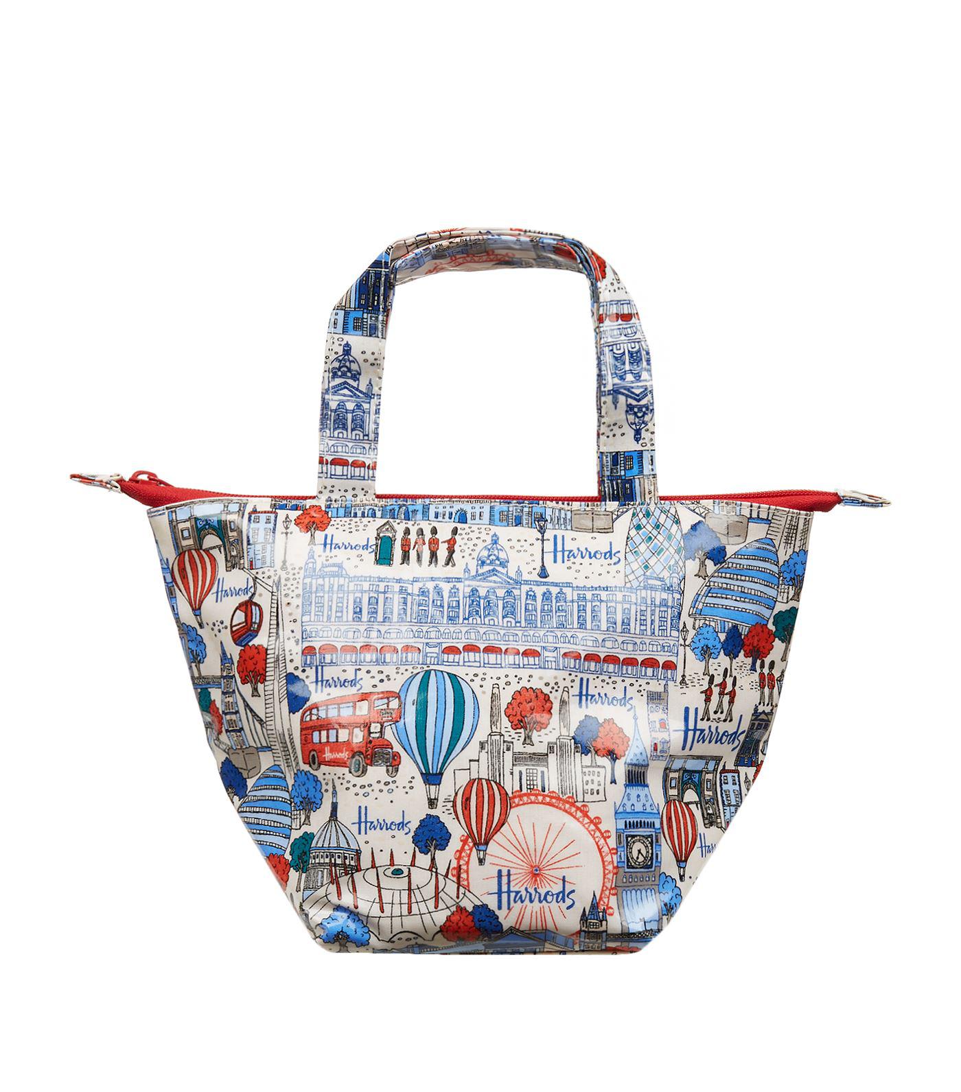 Harrods Cotton Pretty City Insulated Lunch Tote in Blue - Lyst