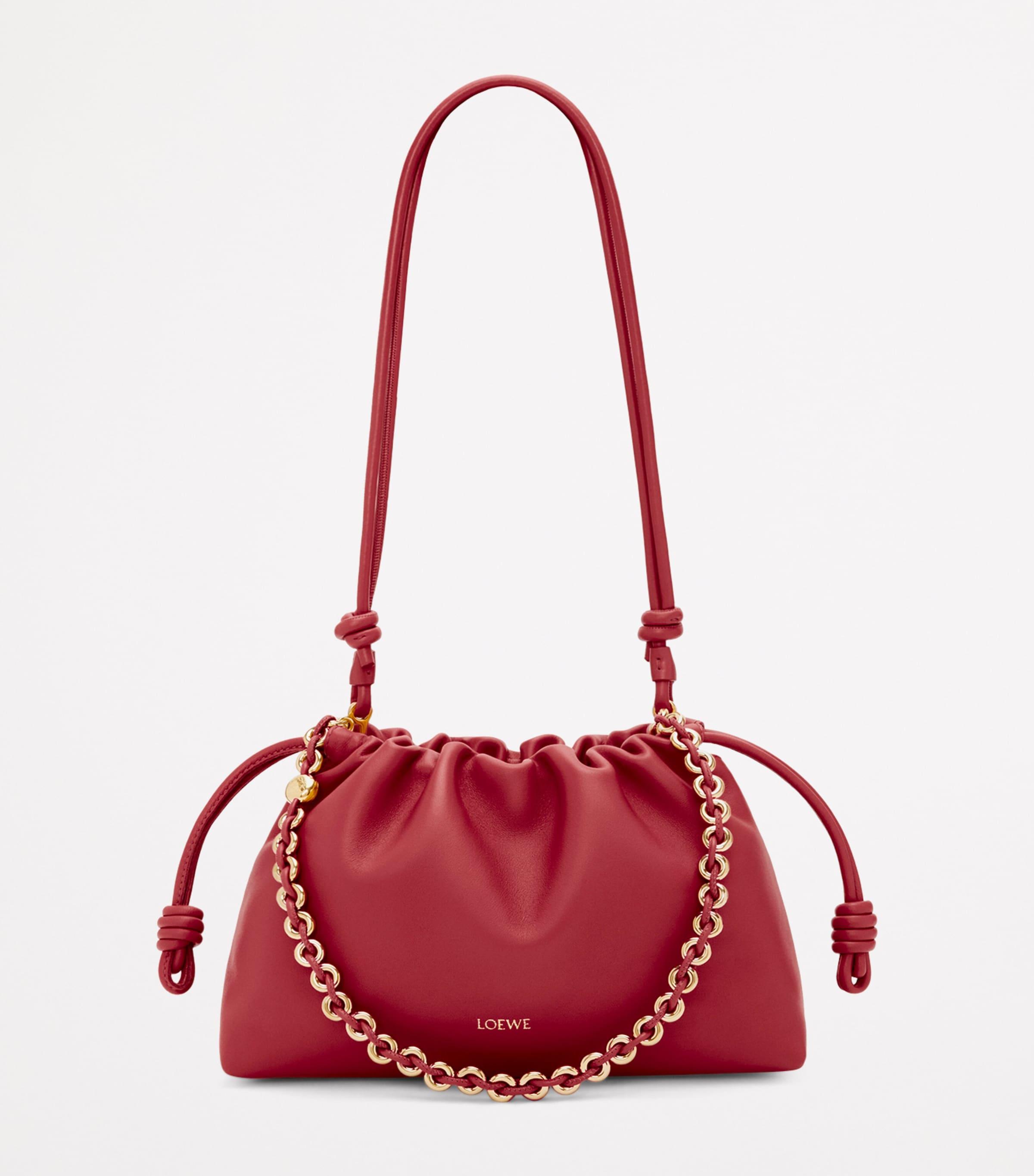 ◆LOEWE NEW◆Flamenco ミディアム クラッチバッグ/Burnt Red◆ Medium Flamenco purse in mellow nappa lambskin Red - LOEWE