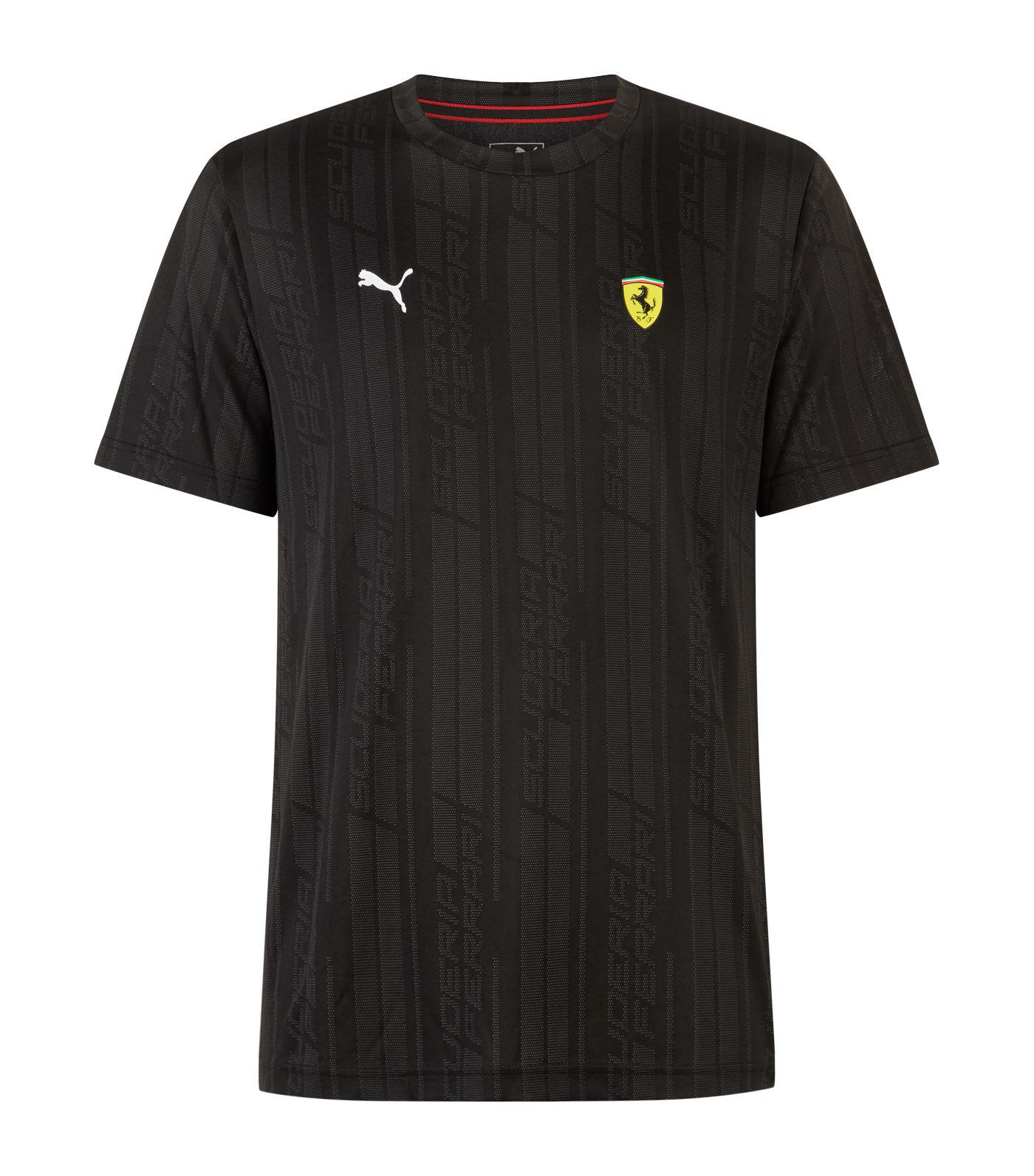 PUMA Ferrari Jacquard T-shirt in Black for Men - Lyst