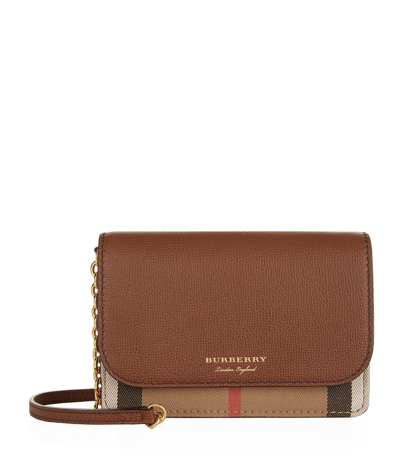 Burberry Hampshire Cross Body Bag in Brown | Lyst