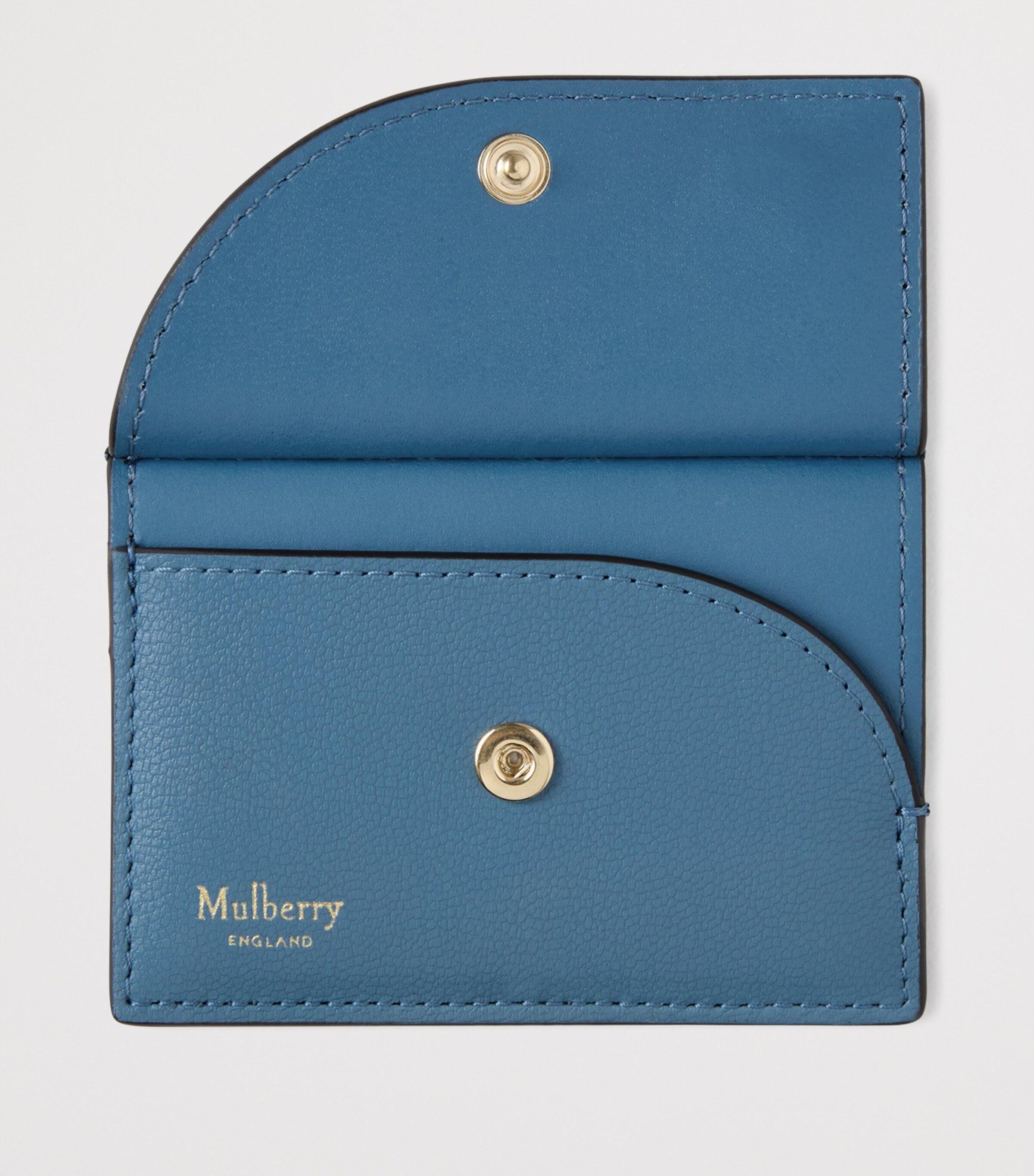 【MULBERRY】送料/関税込 Soft Card Wallet Mulberry(マルベリー)｜Folded Multi-Card Wallet/ブラック の
