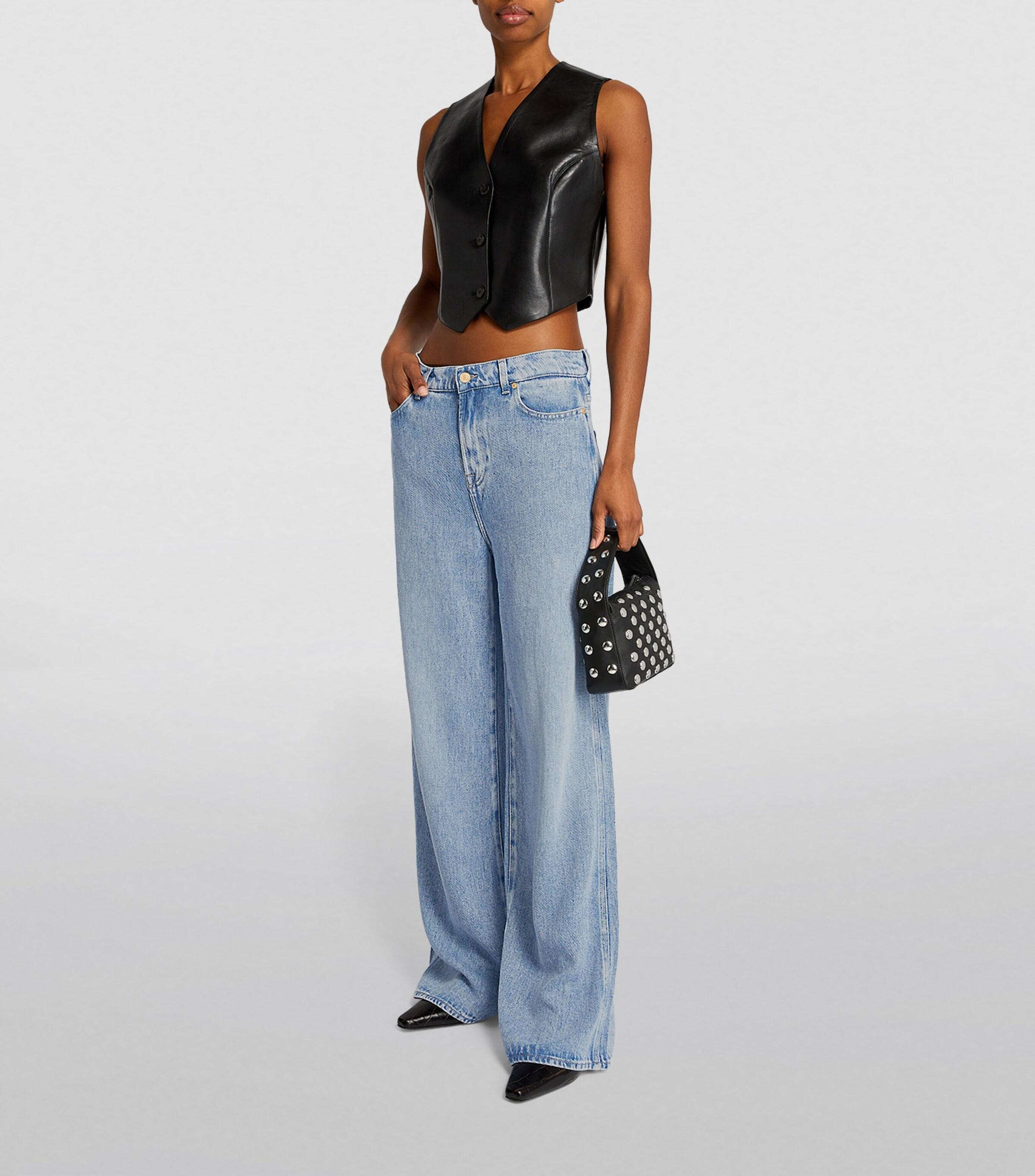 For All Mankind Scout Abyss Wide-Leg Jeans in Blue Lyst UK