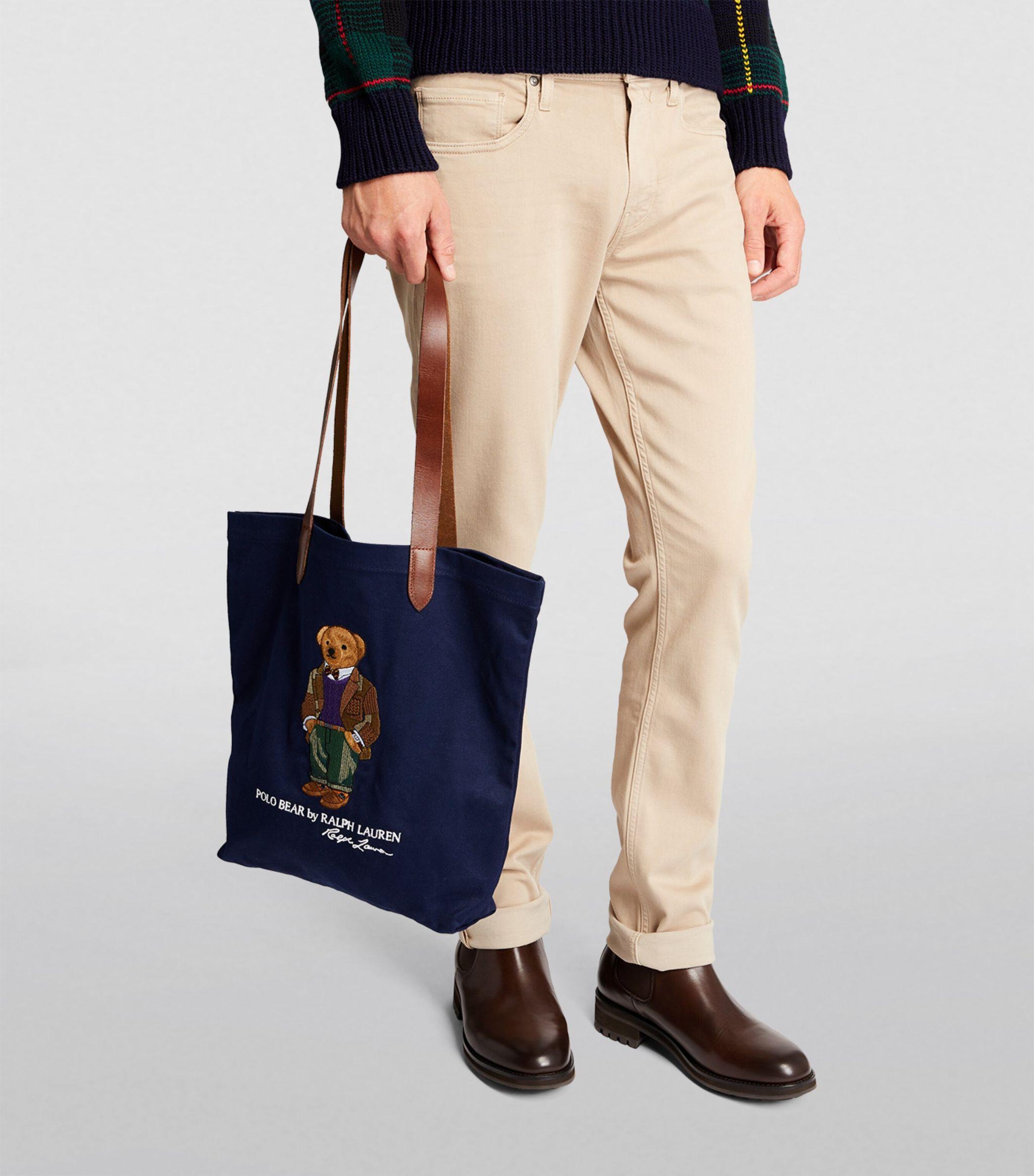 Polo Ralph Lauren Polo Bear Tote Bag in Blue for Men | Lyst