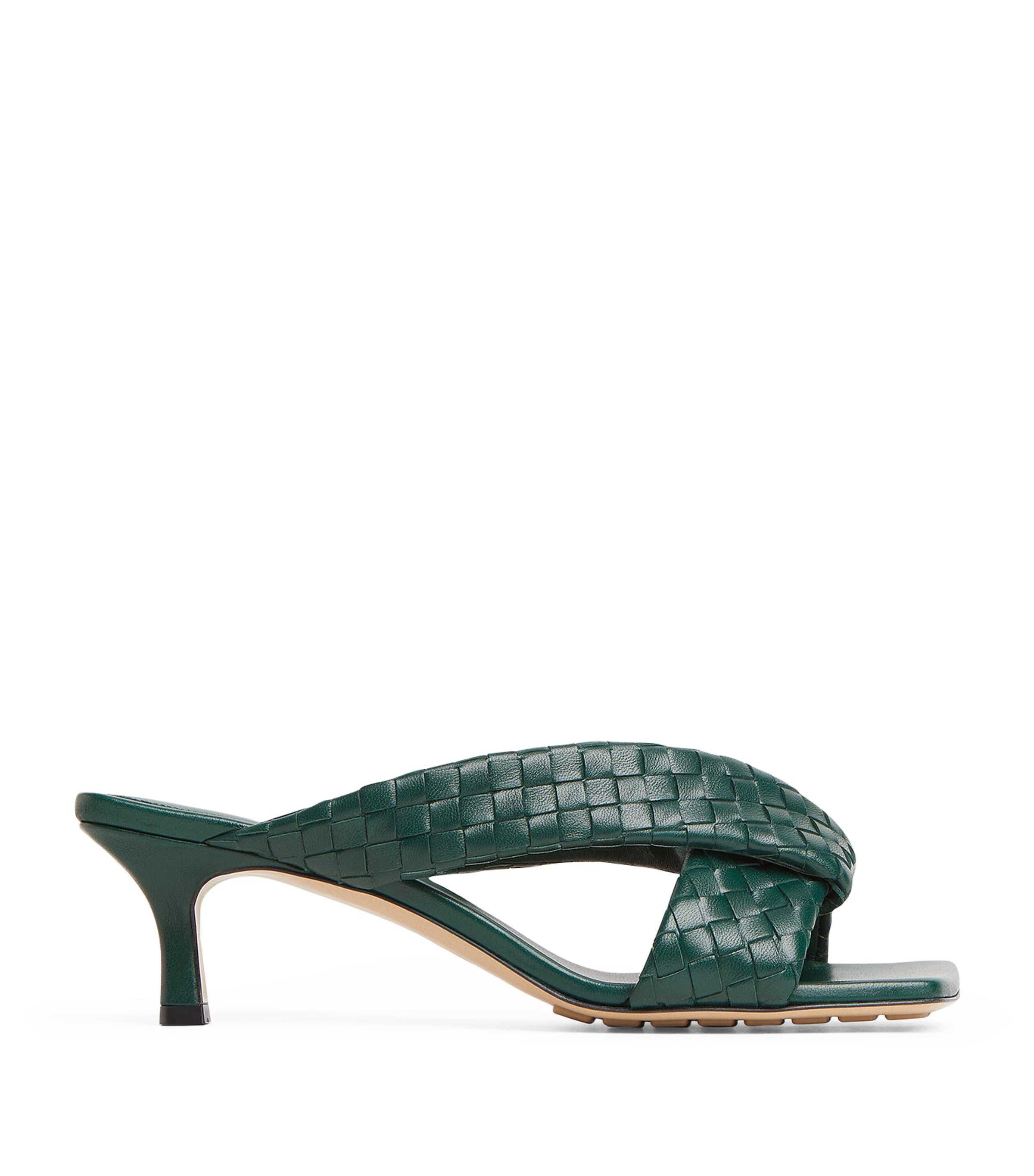 BOTTEGA VENETA IVORY LEATHER RIVA MULES BOTTEGA VENETA IVORY LEATHER RIVA MULES