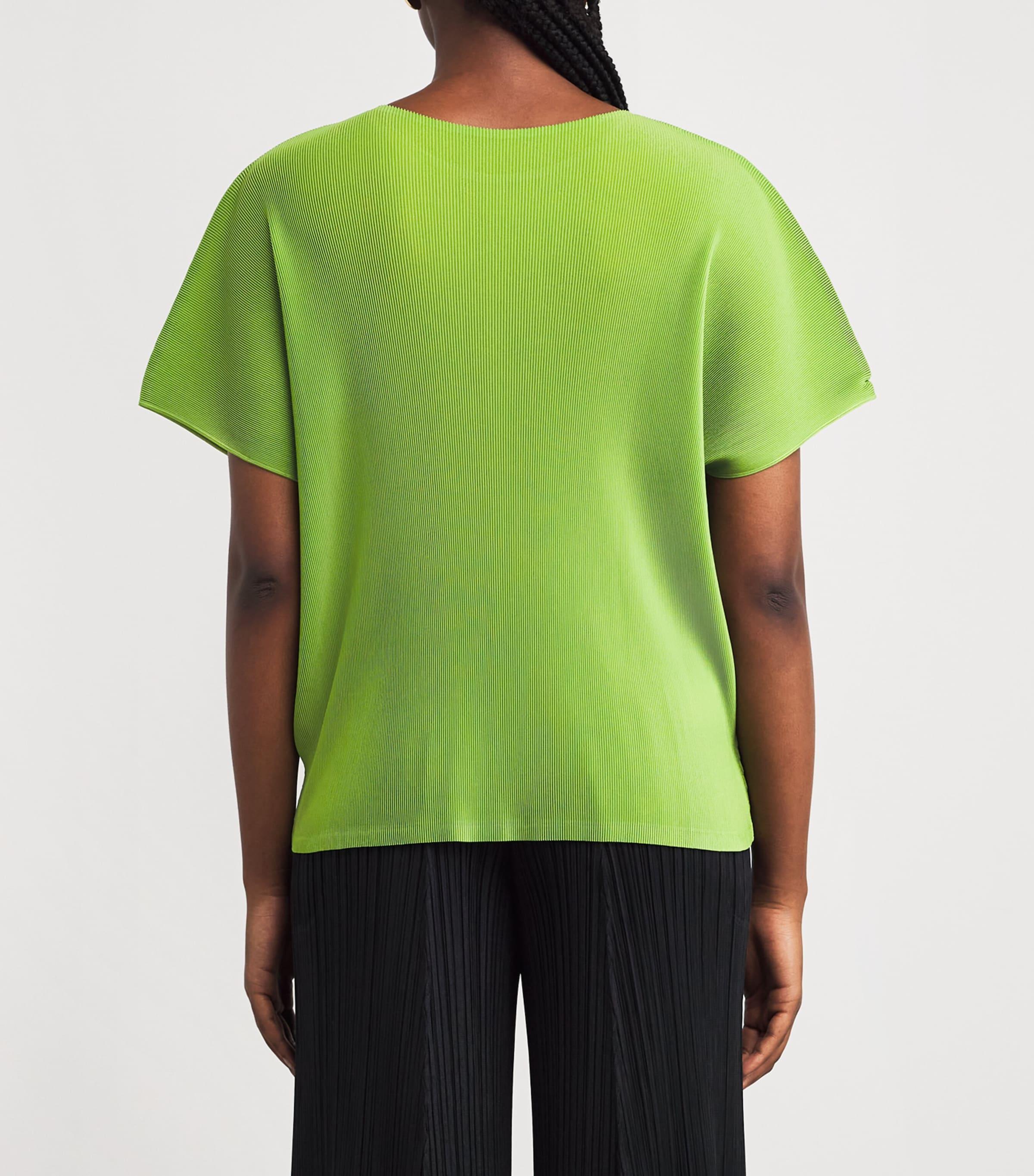 Pleats Please Issey Miyake Mist June Top in Green | Lyst