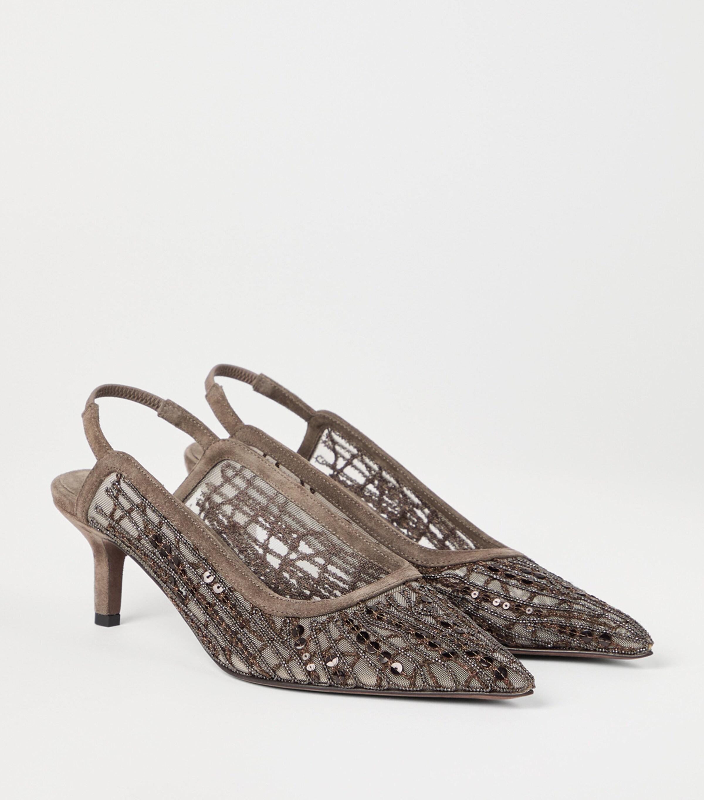 パンプス Brunello cucinelli 'City Glistening Abstract Embroidery' Brunello Cucinelli Glistening Abstract Embroidery City Pumps