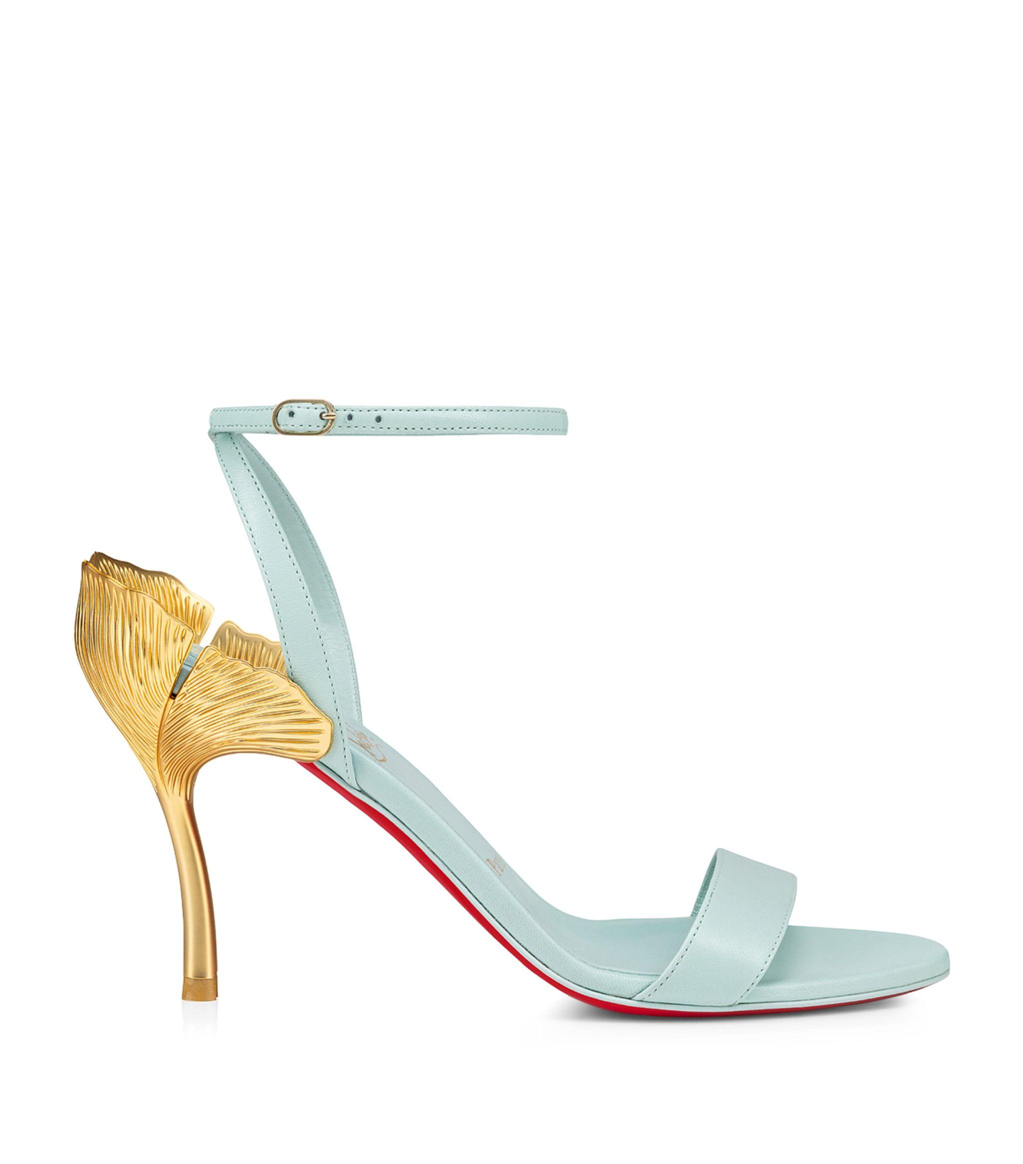 Christian Louboutin Ginko Girl Leather Sandals 85 in White