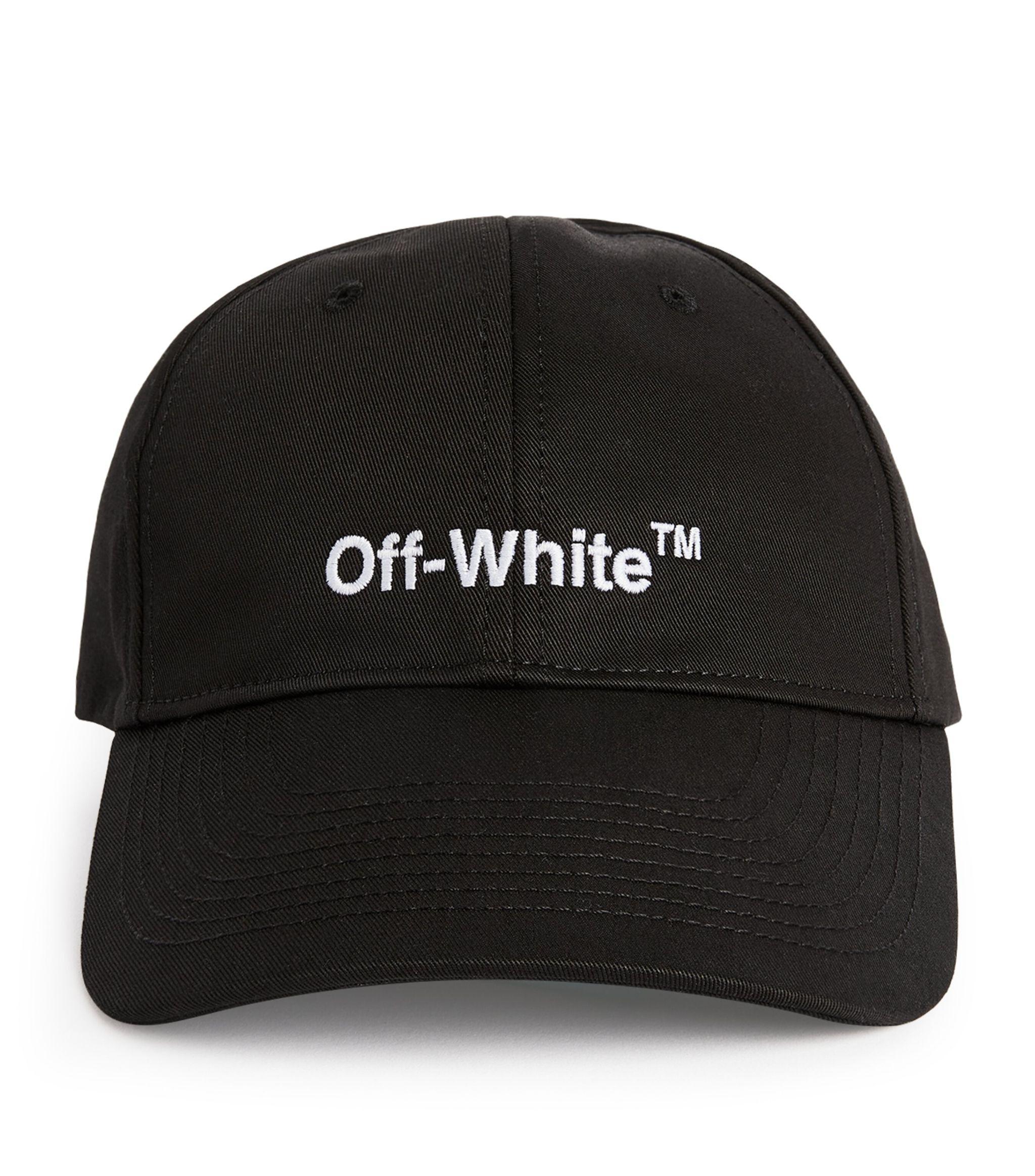 Off-White c/o Virgil Abloh Helvetica Logo Baseball Cap in Black | Lyst