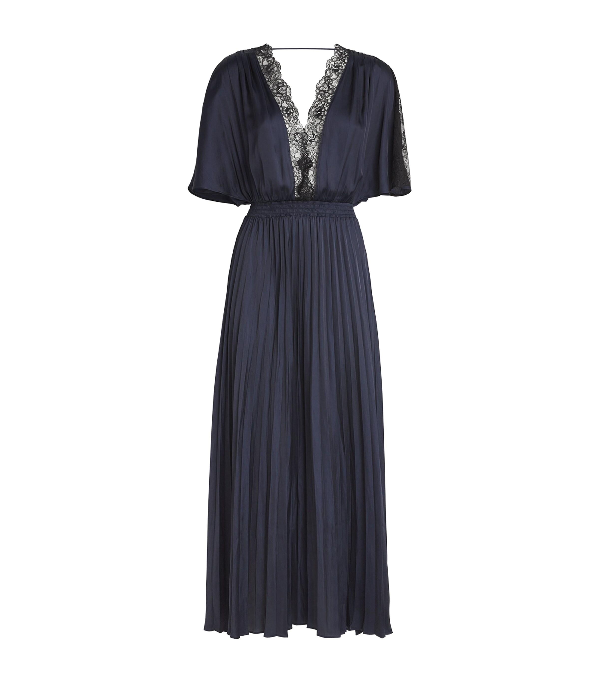 maxi evening dresses lace Classic Long Metallic Prom Dress with Lace-Up Back– PromGirl